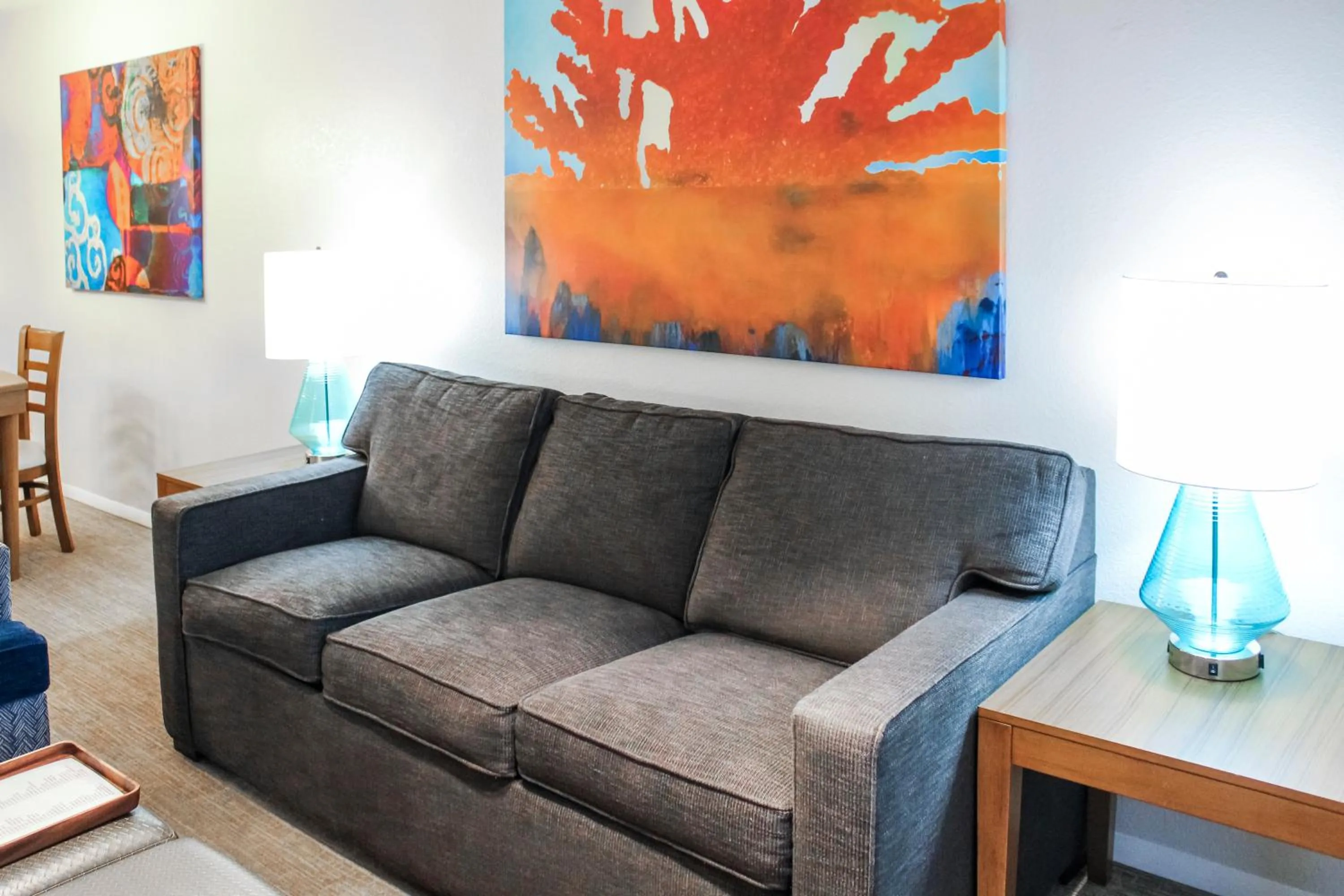 Living room in Hilton Vacation Club Polynesian Isles Kissimmee