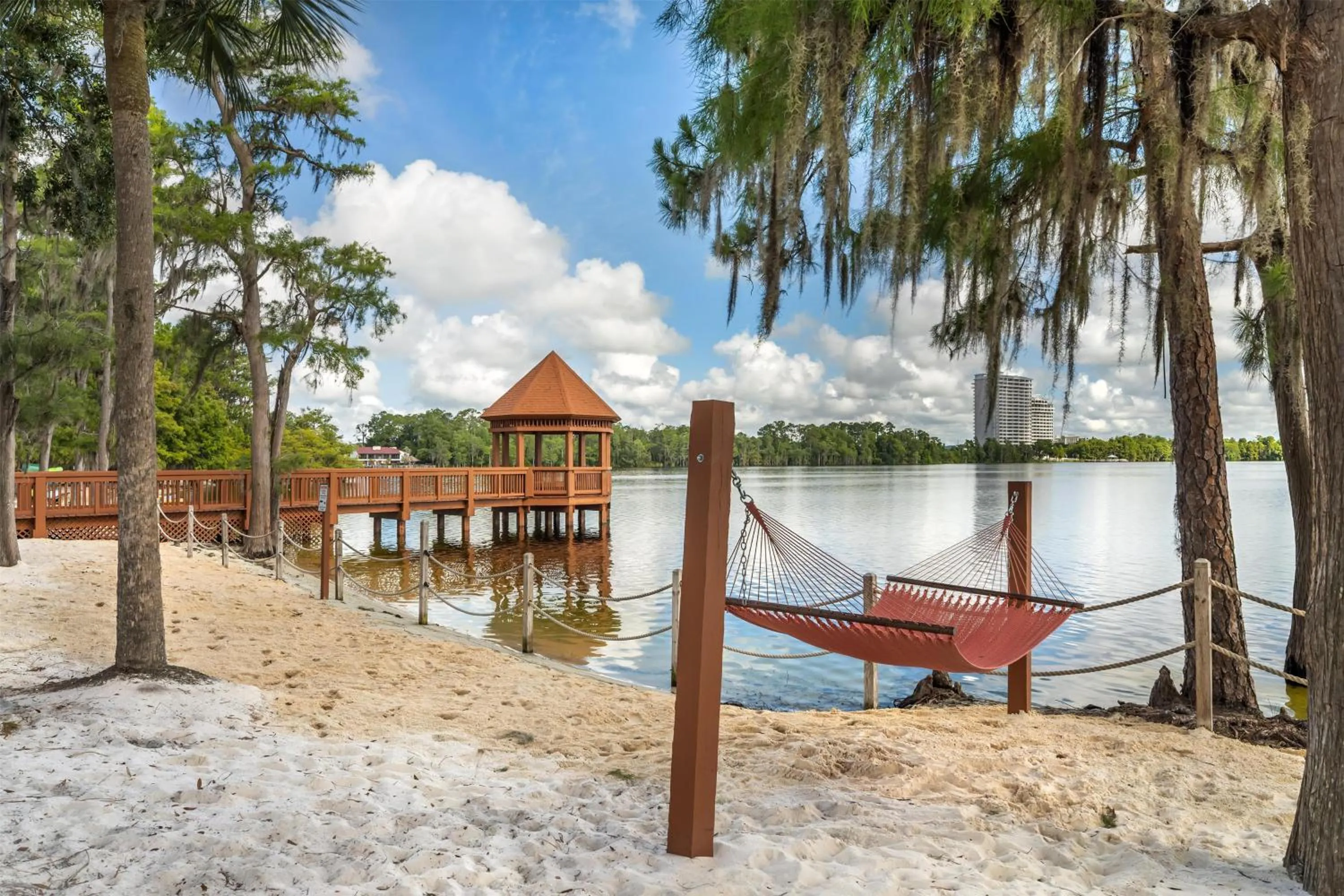 Property building in Hilton Vacation Club Grand Beach Orlando