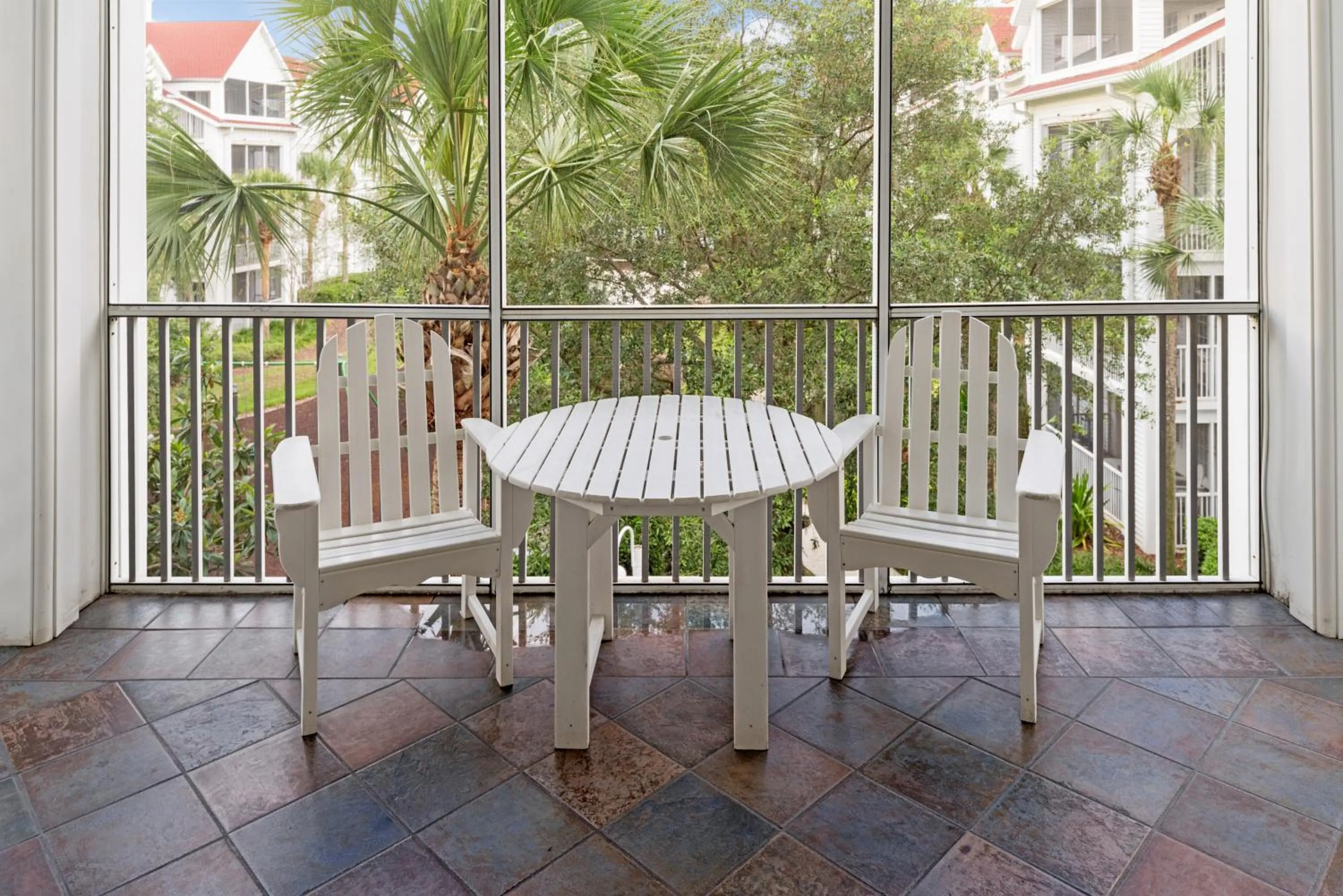 Patio in Hilton Vacation Club Grand Beach Orlando