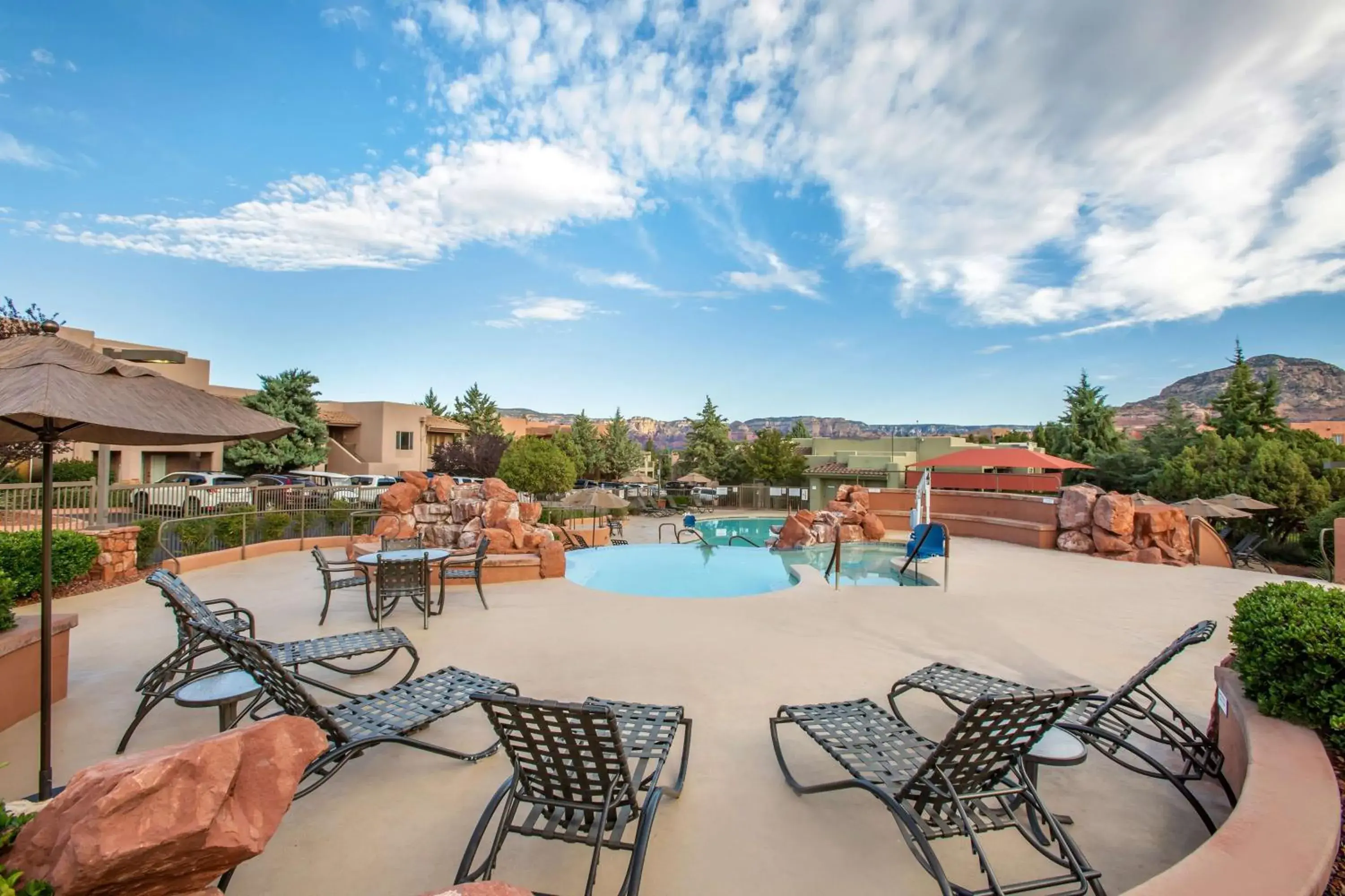Pool view in Hilton Vacation Club Sedona Summit Pool view in Hilton Vacation Club Sedona Summit