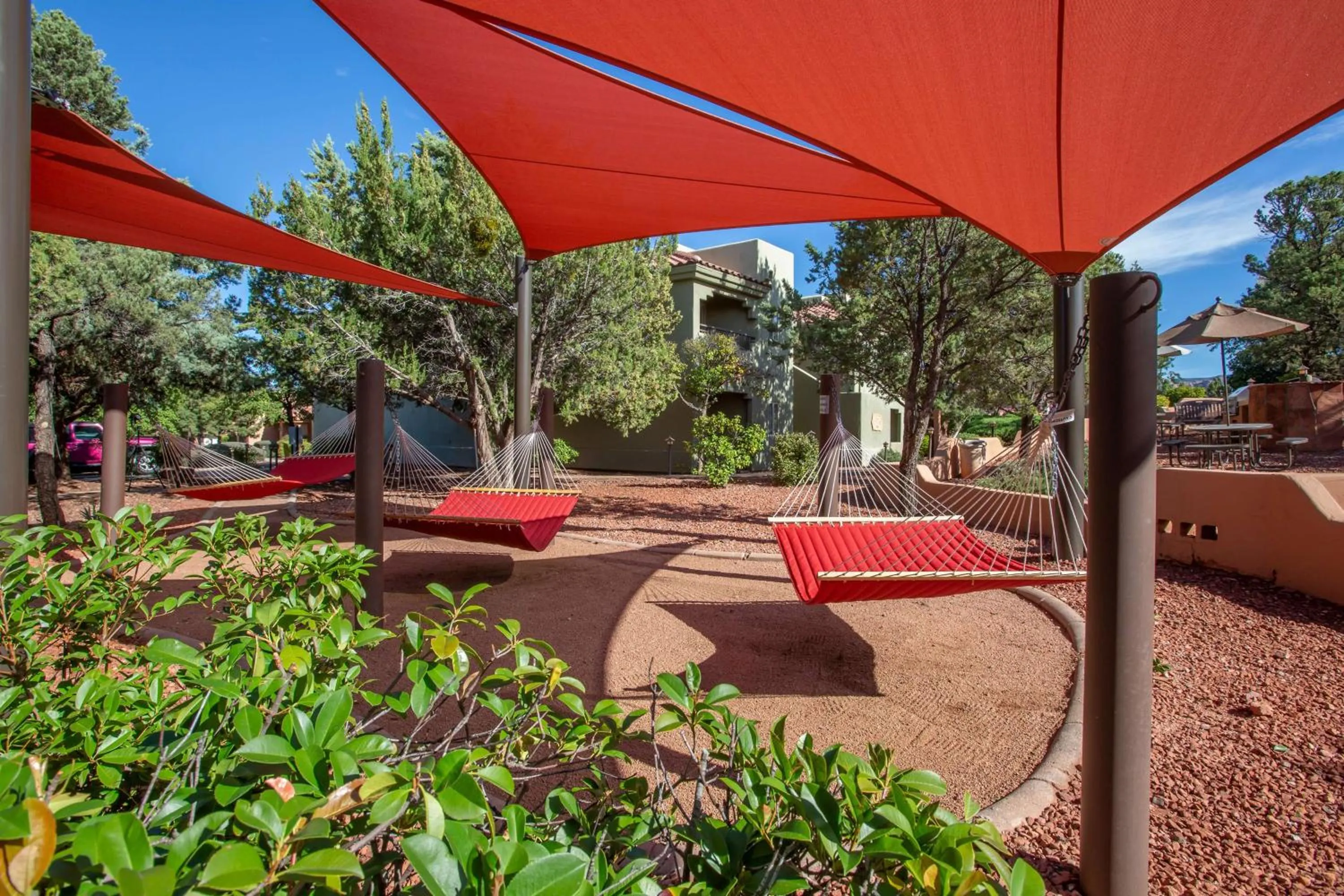 Inner courtyard view in Hilton Vacation Club Sedona Summit
