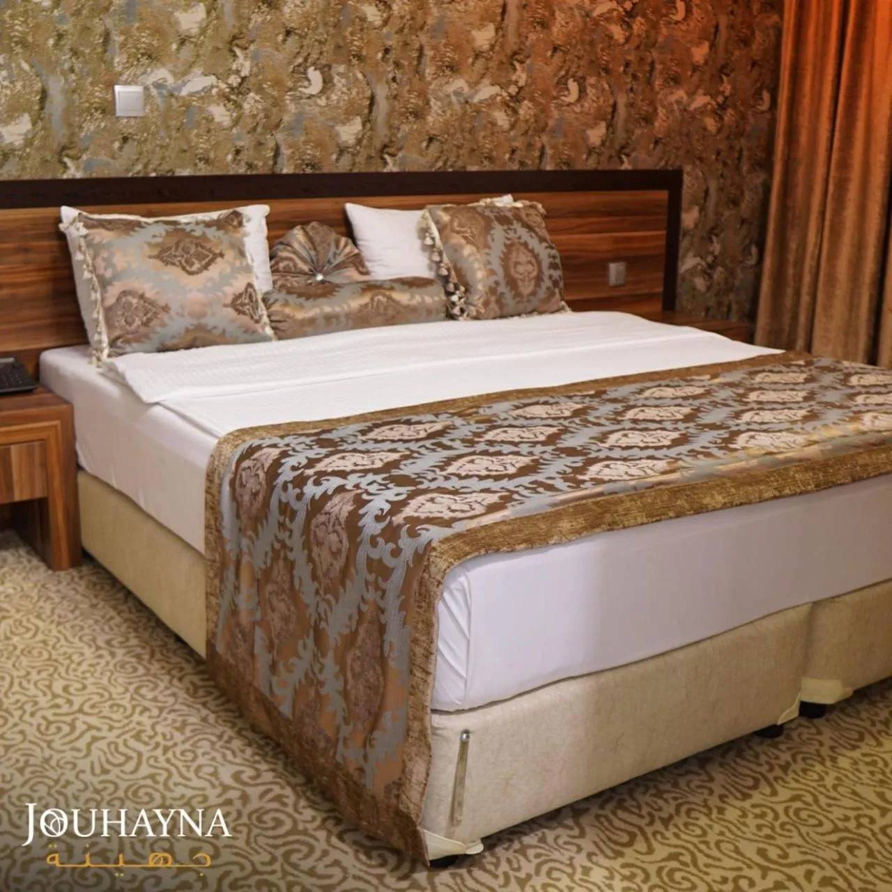 Bed in Jouhayna Hotel&Suite