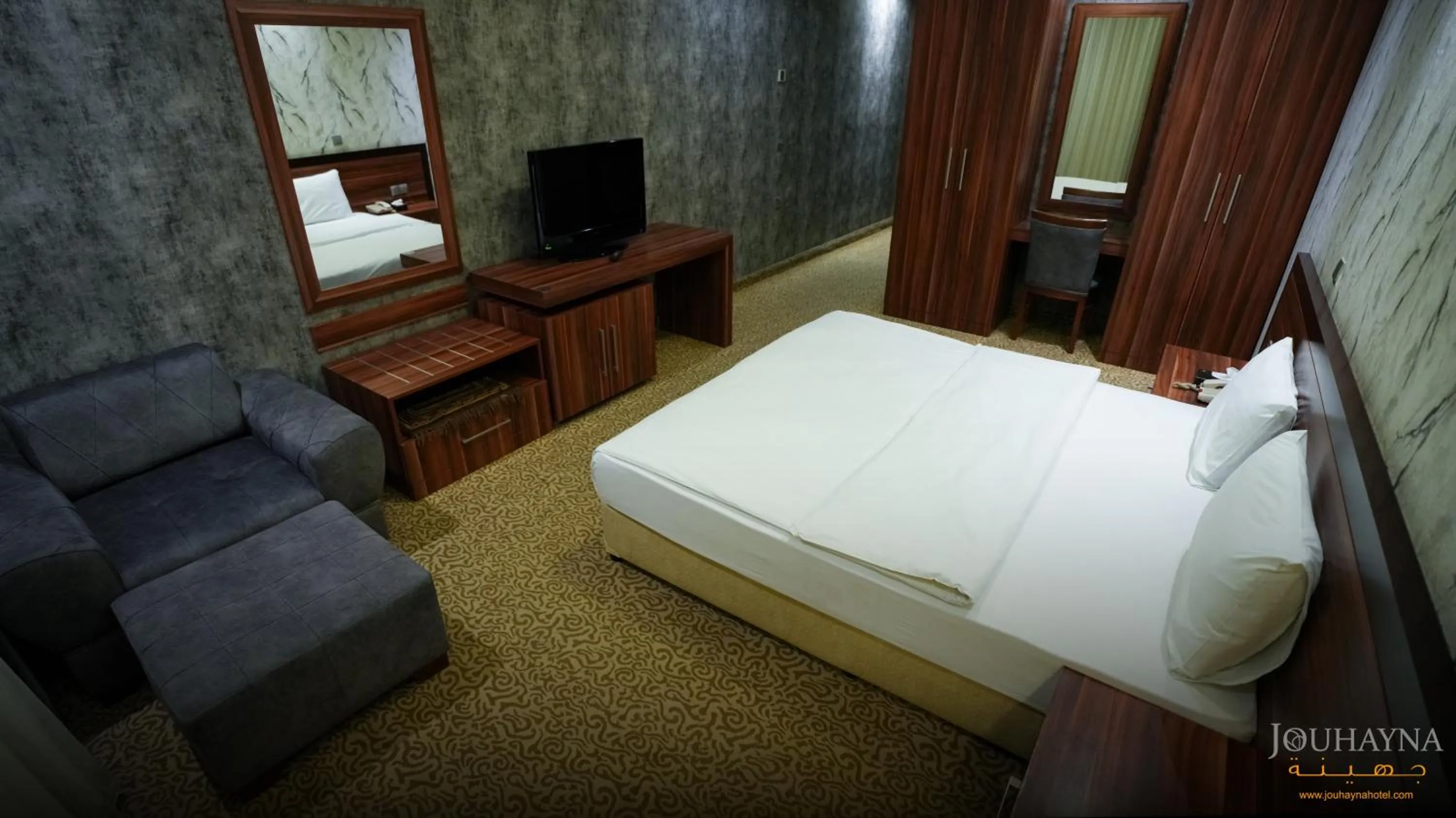 Bed in Jouhayna Hotel&Suite