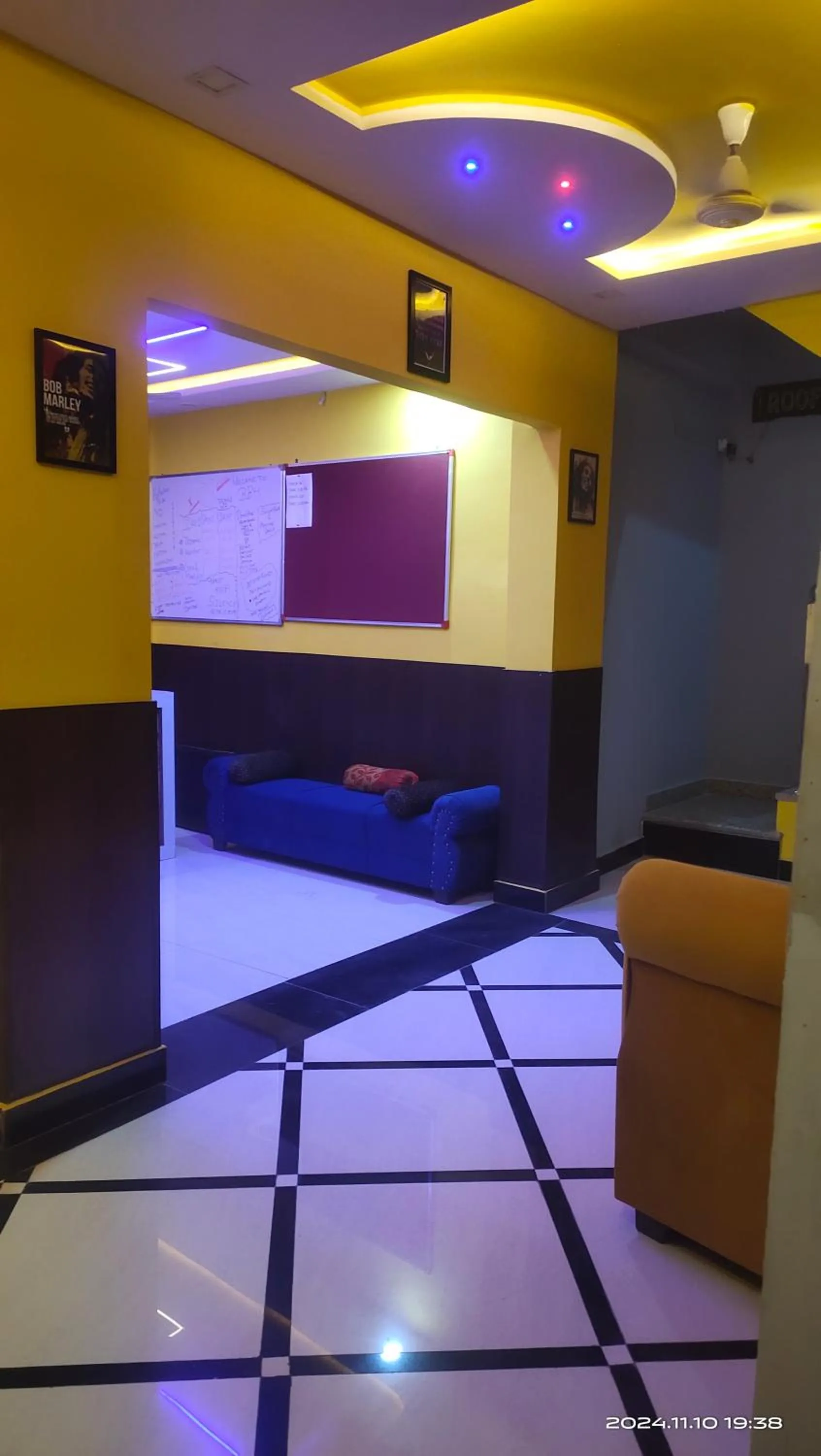Seating area in Big Brother hostel Hotel