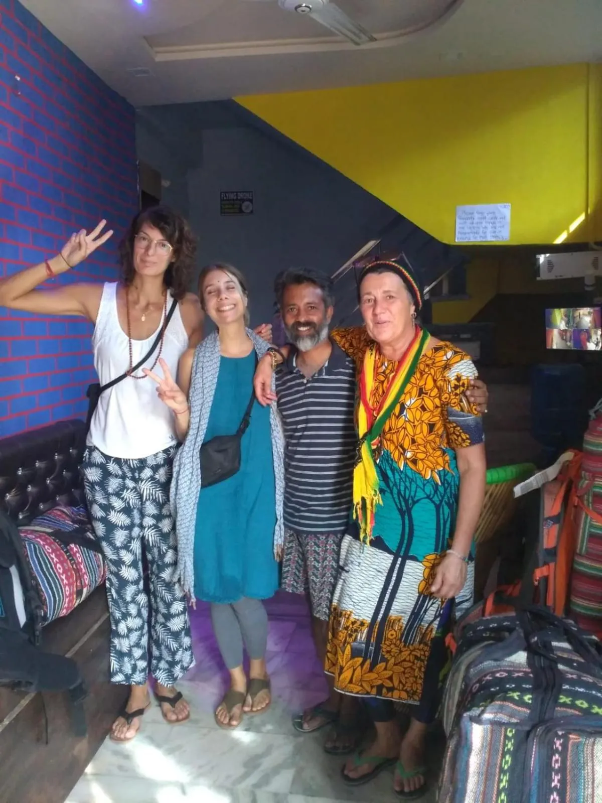 group of guests in Big Brother hostel Hotel