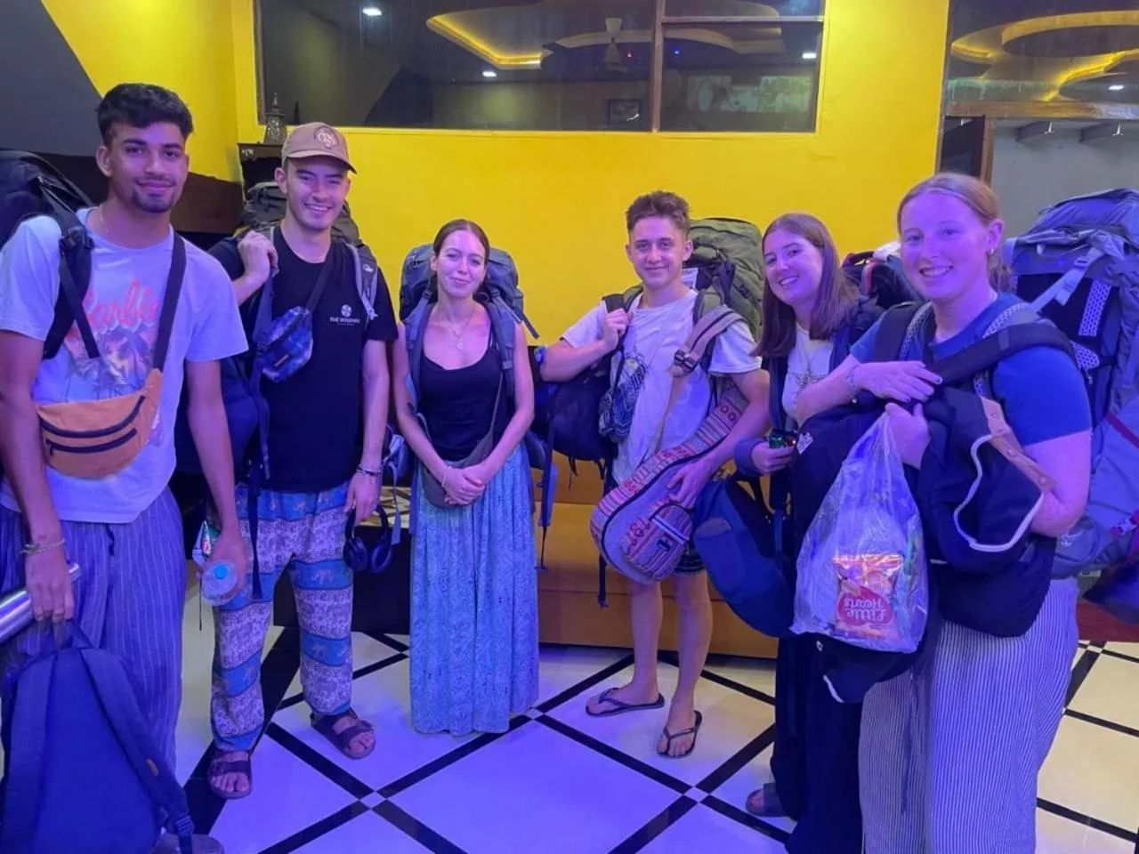 group of guests in Big Brother hostel Hotel