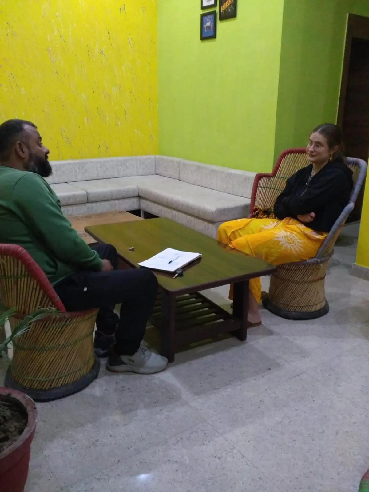 Seating area in Big Brother hostel Hotel