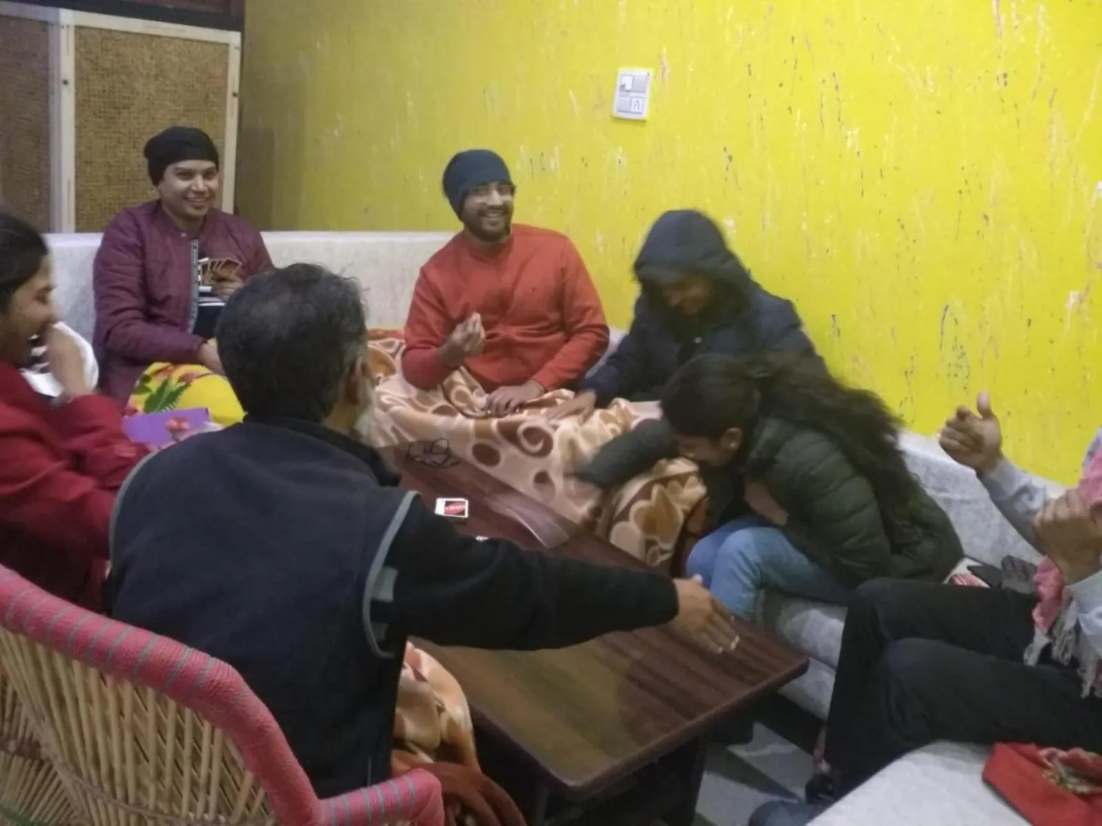 group of guests in Big Brother hostel Hotel