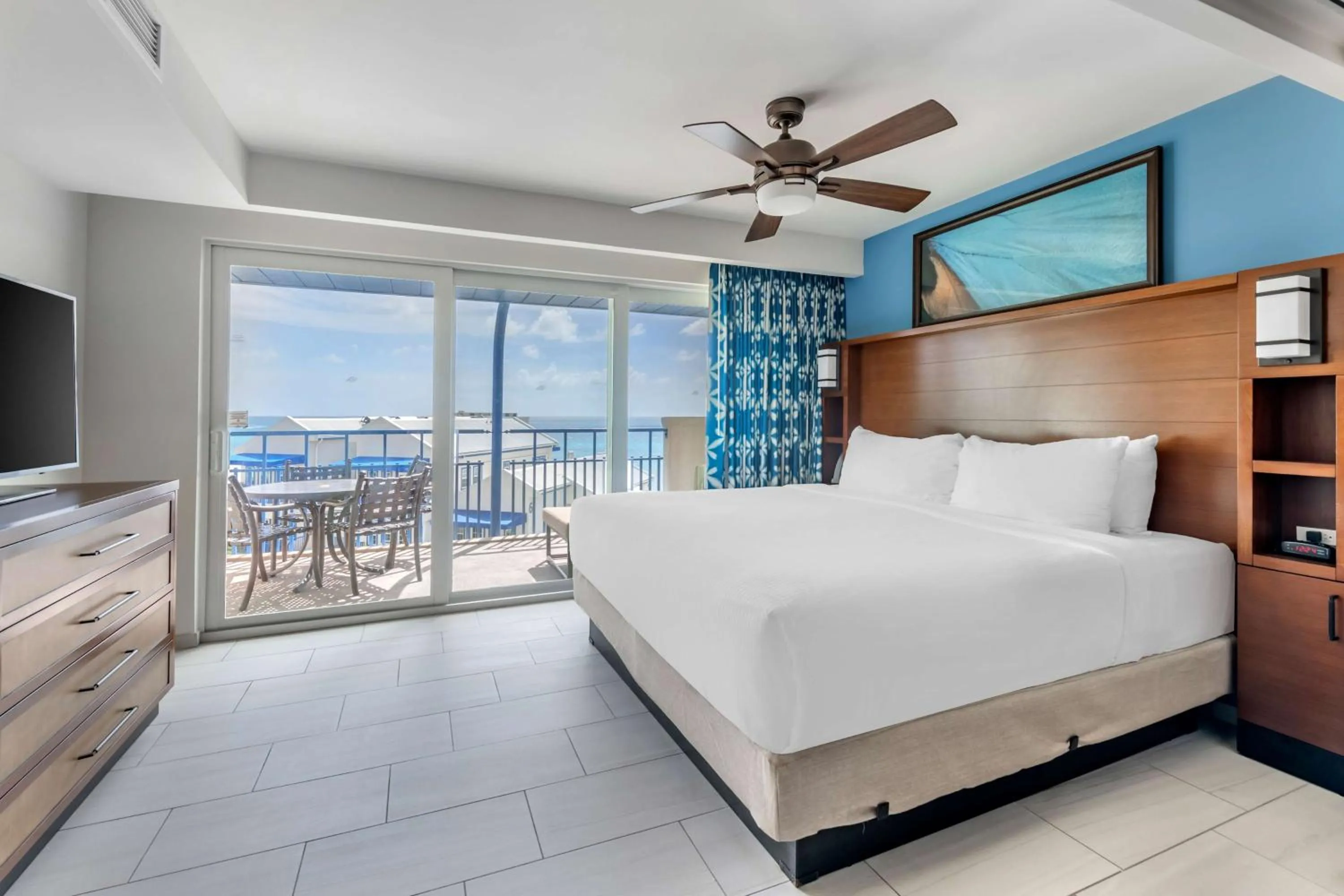 Bed in Hilton Vacation Club Flamingo Beach Sint Maarten