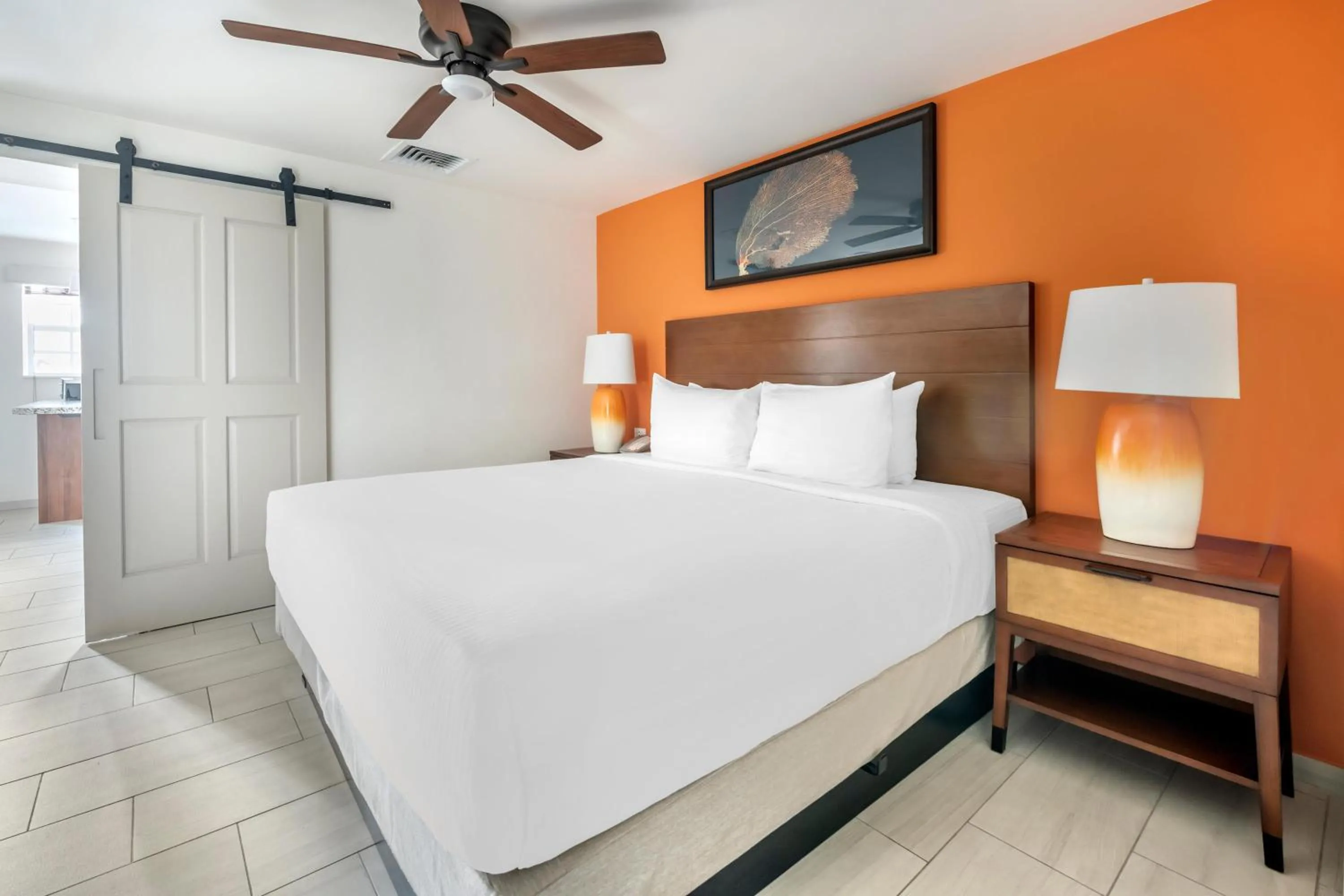 Bed in Hilton Vacation Club Flamingo Beach Sint Maarten