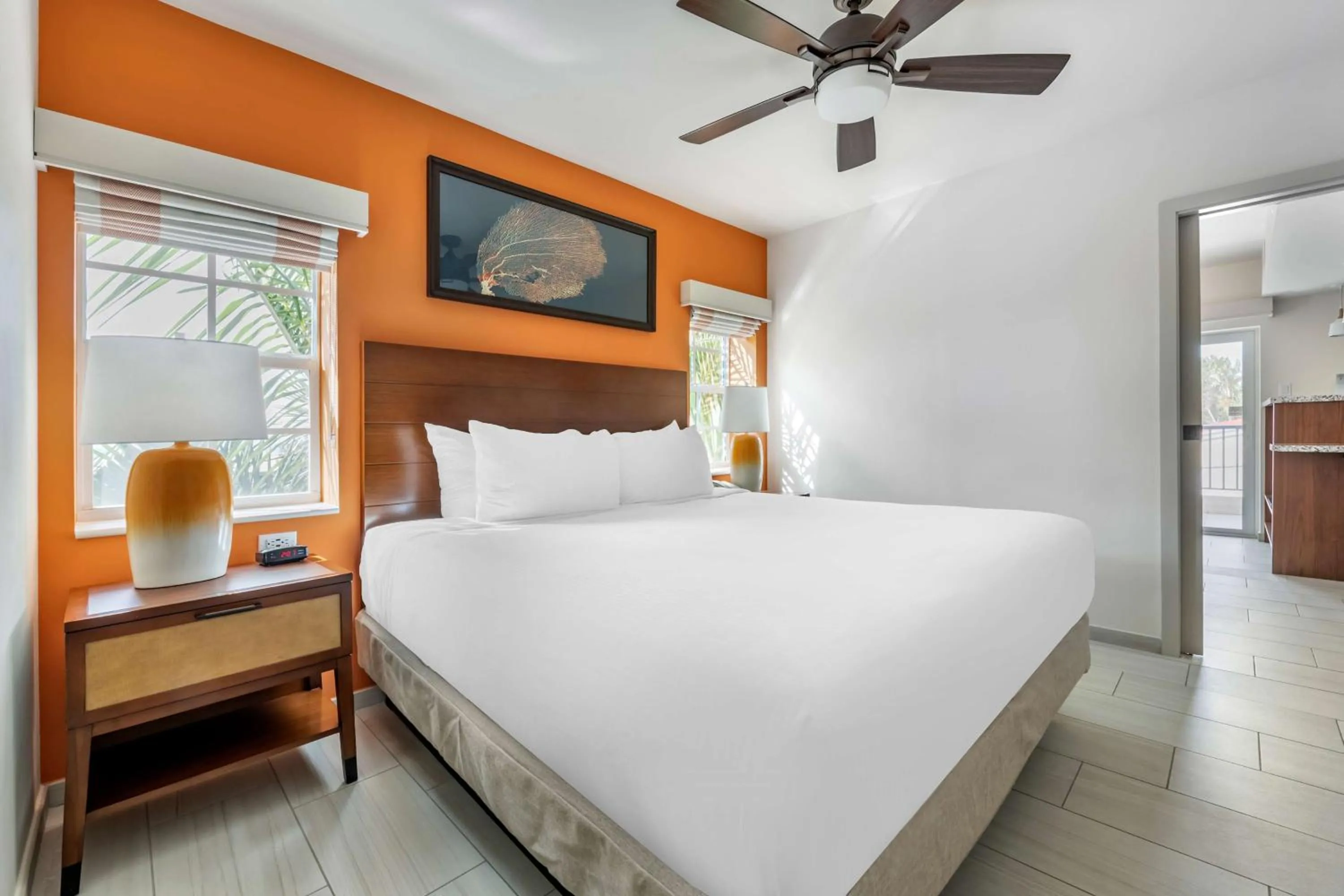 Bed in Hilton Vacation Club Flamingo Beach Sint Maarten