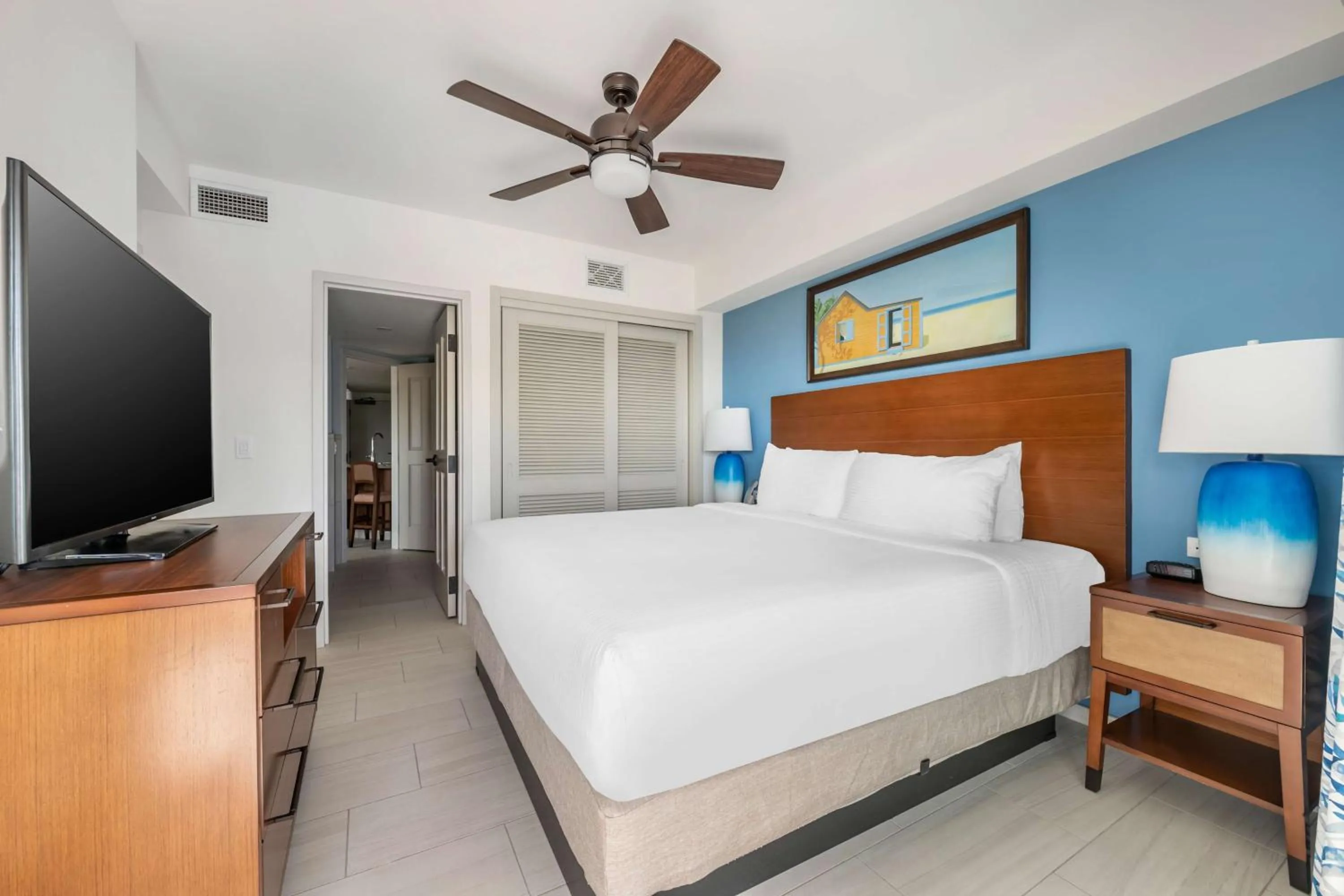Bed in Hilton Vacation Club Flamingo Beach Sint Maarten