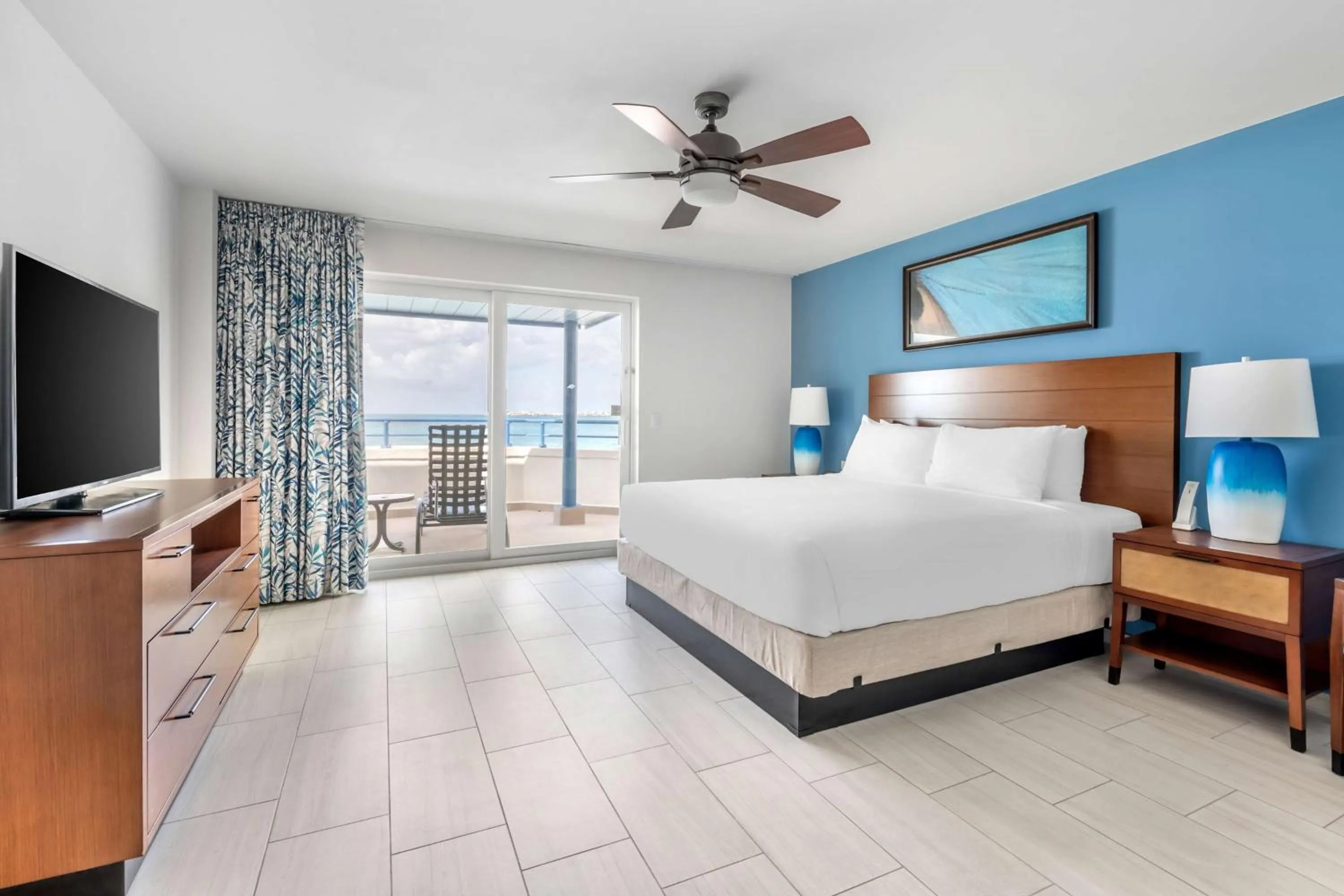 Bed in Hilton Vacation Club Flamingo Beach Sint Maarten