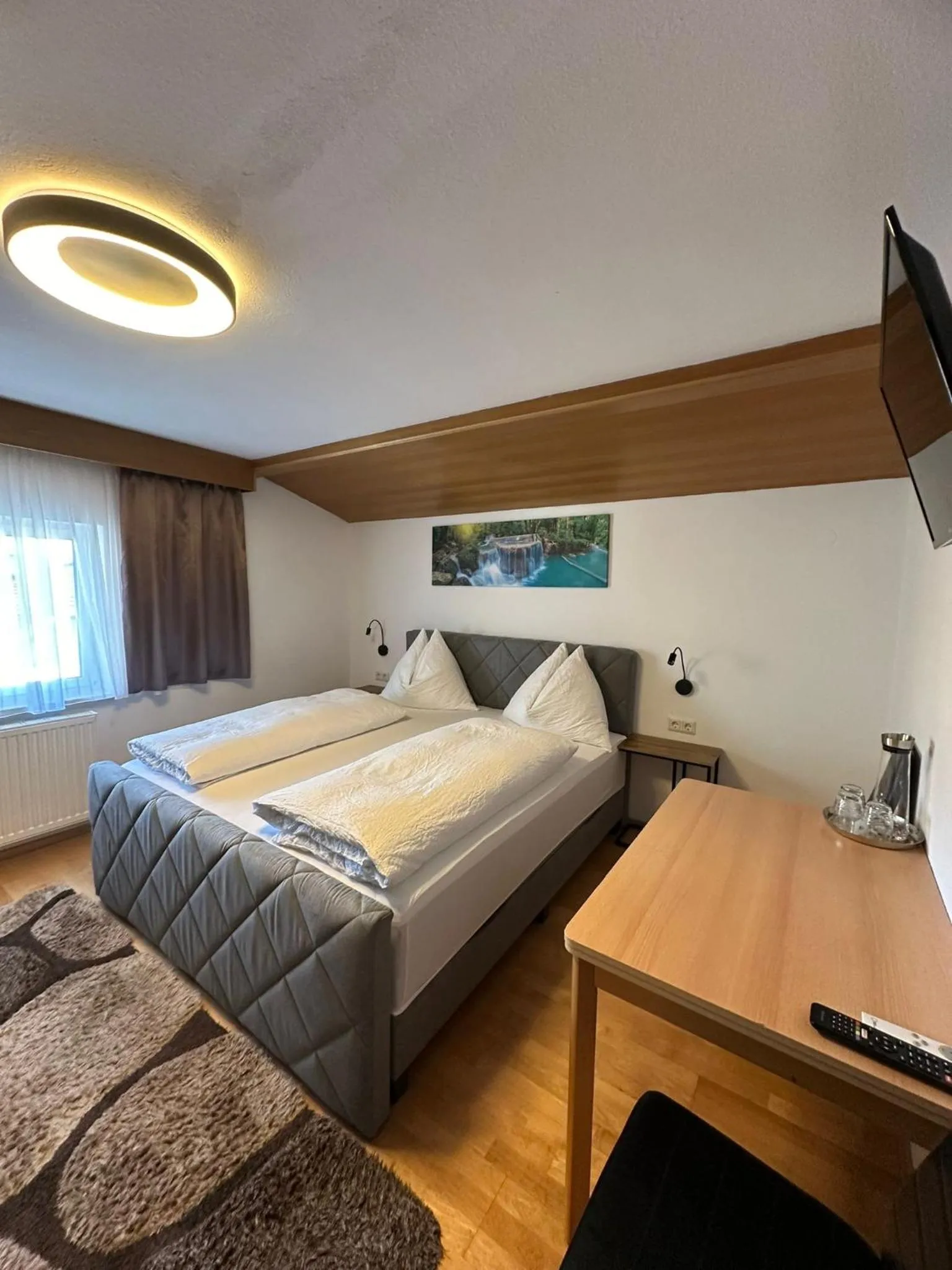 Bed in Pension Alpina