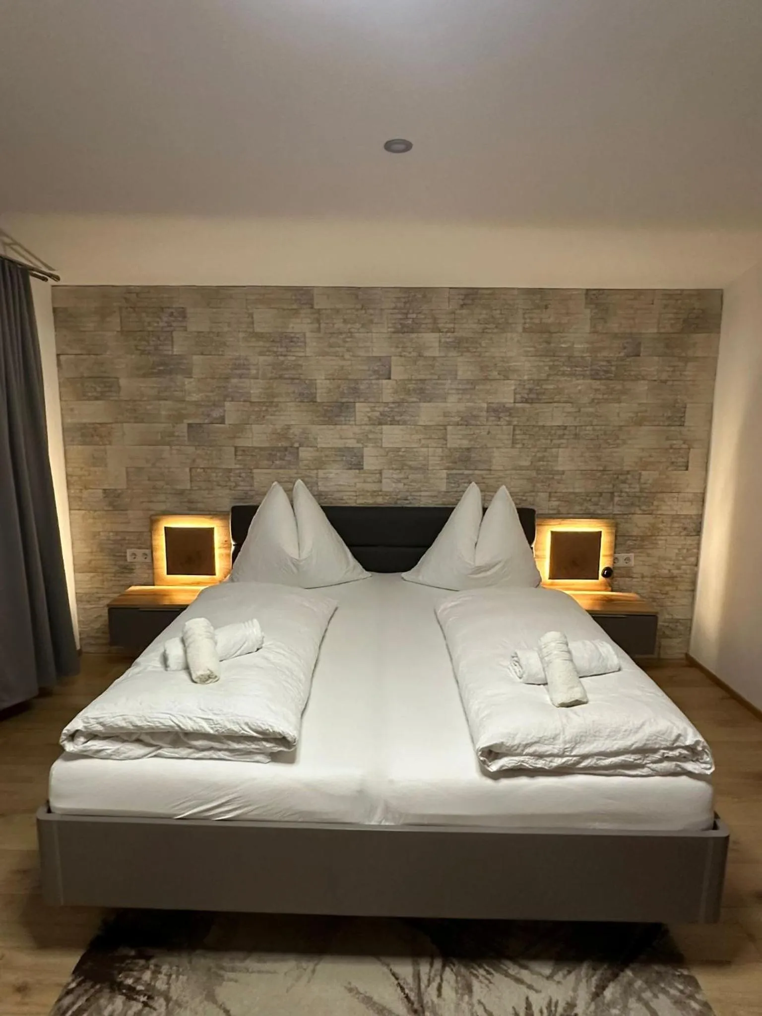 Bed in Pension Alpina