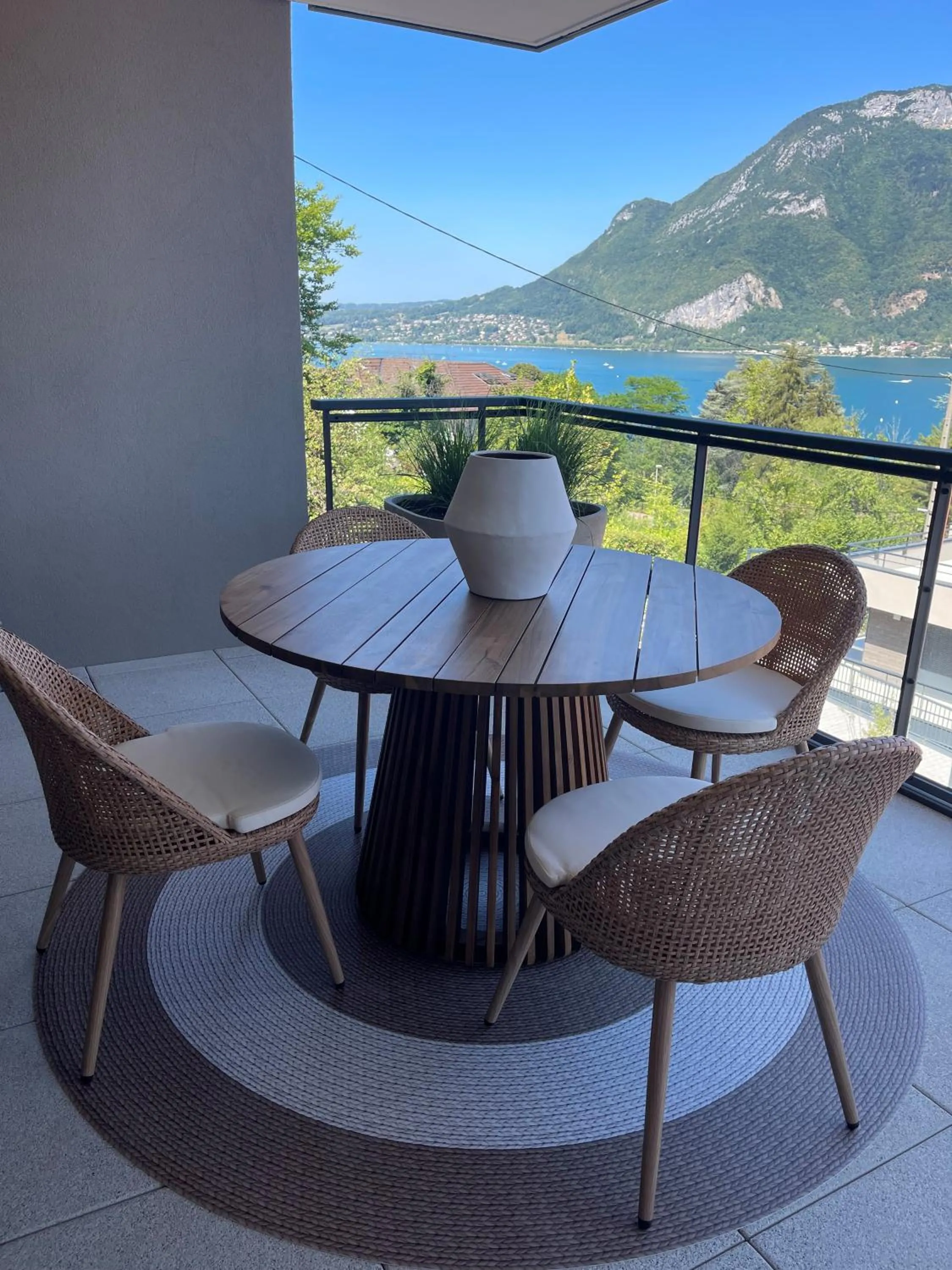 Patio in Hôtel Beauregard, The Originals Relais