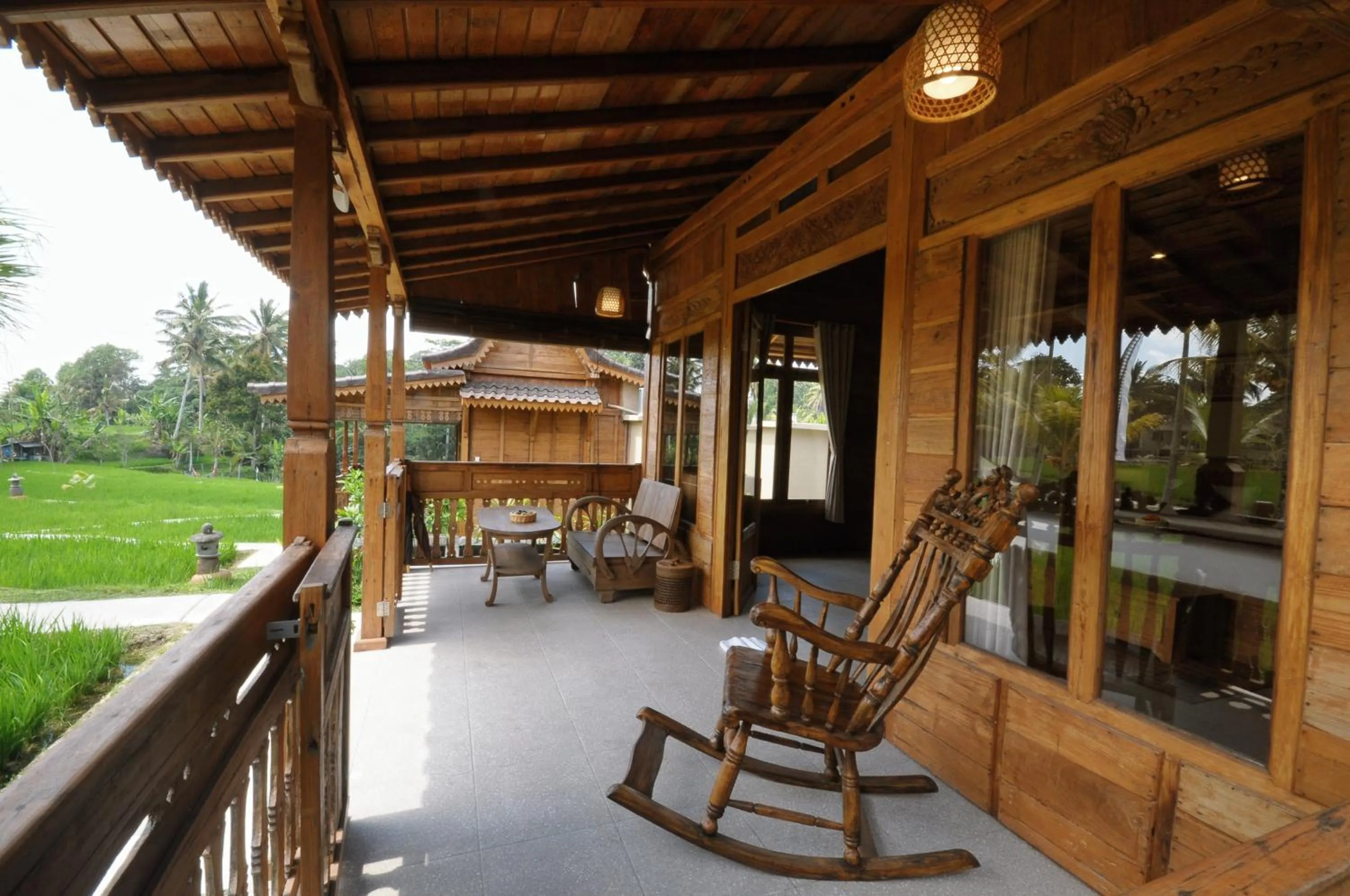 Balcony/Terrace in Pondok Sebatu Eco Lodge
