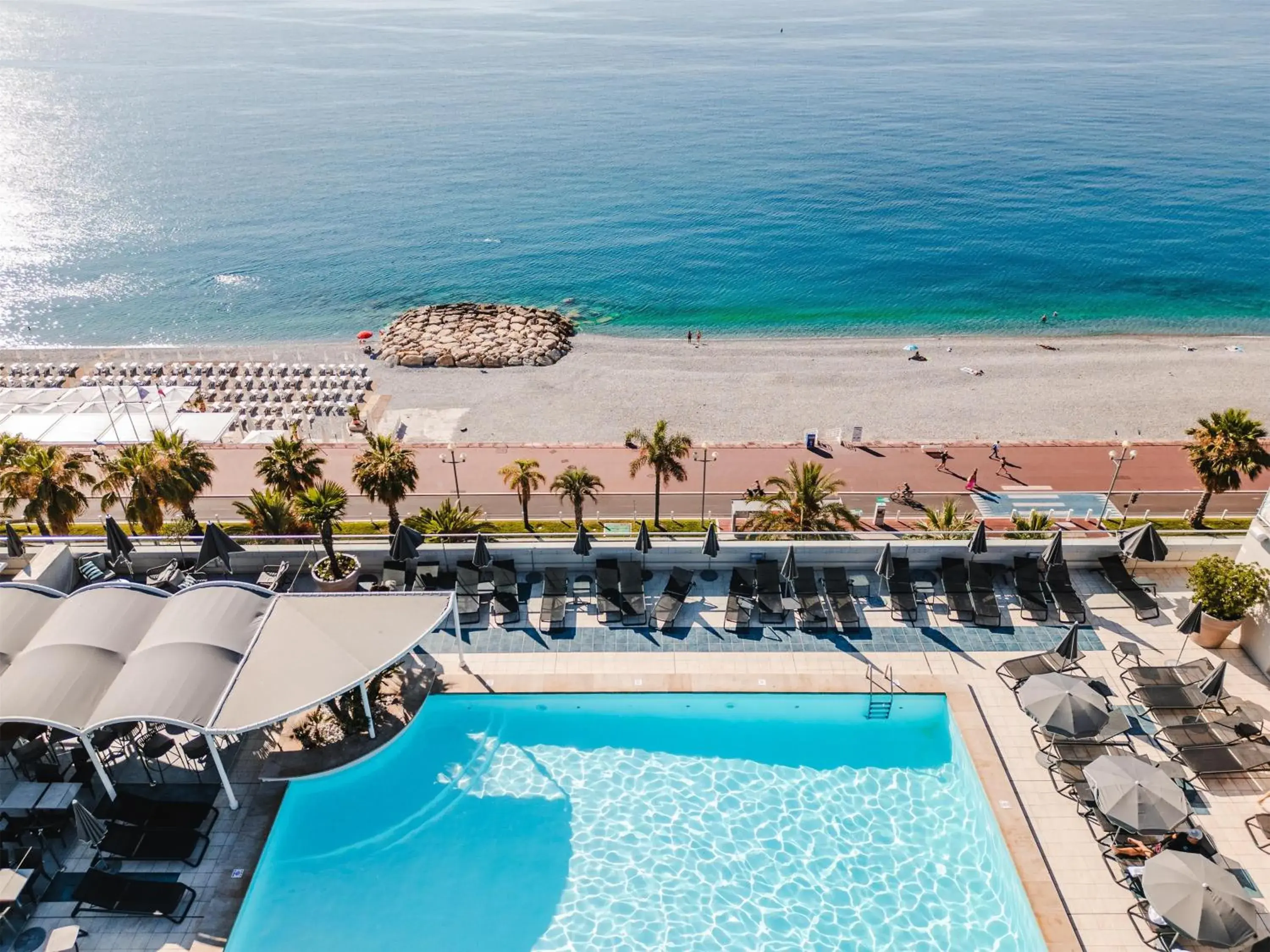 Pool view in Radisson Blu Hotel Nice Pool view in Radisson Blu Hotel Nice