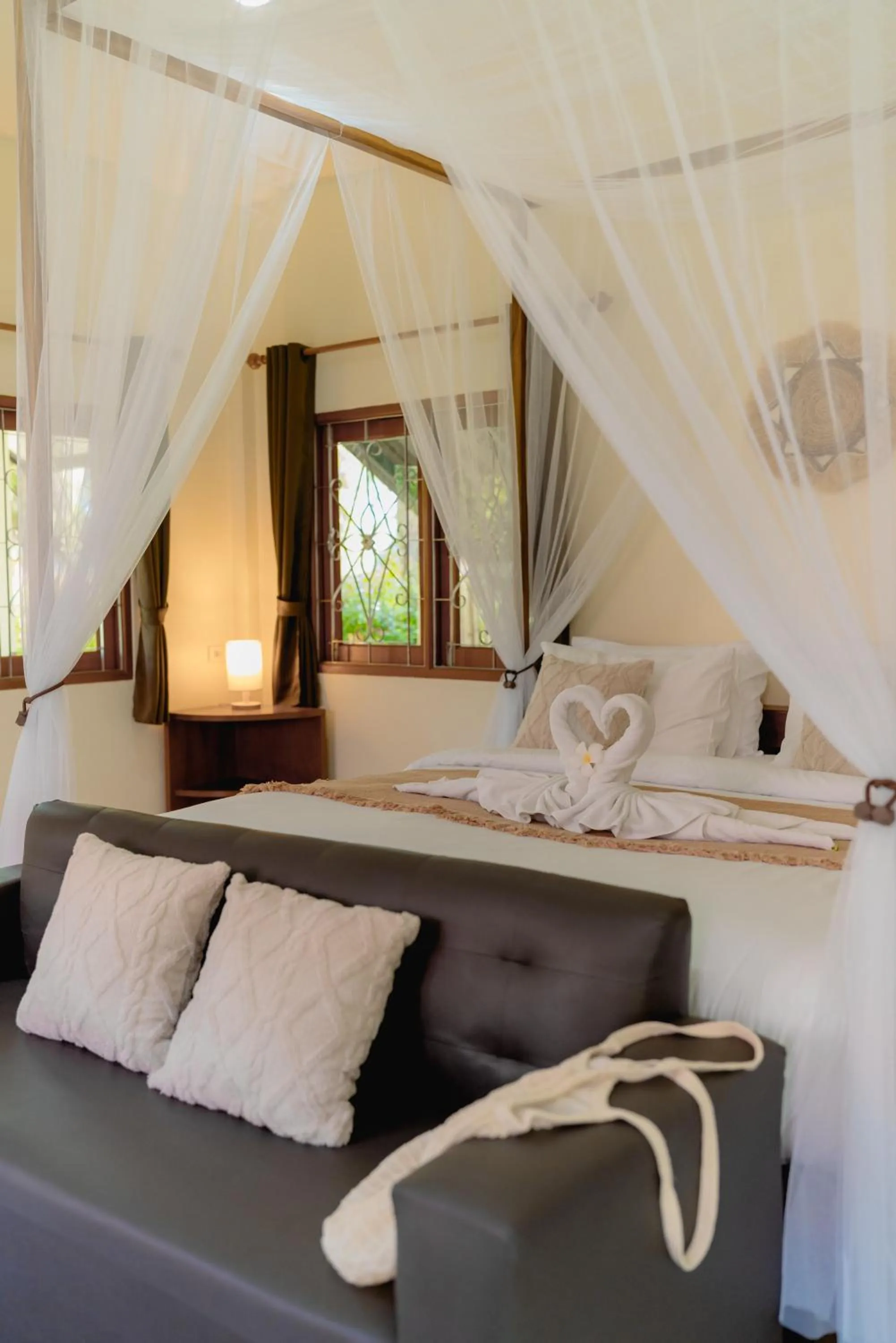 Bed in Green Garden House