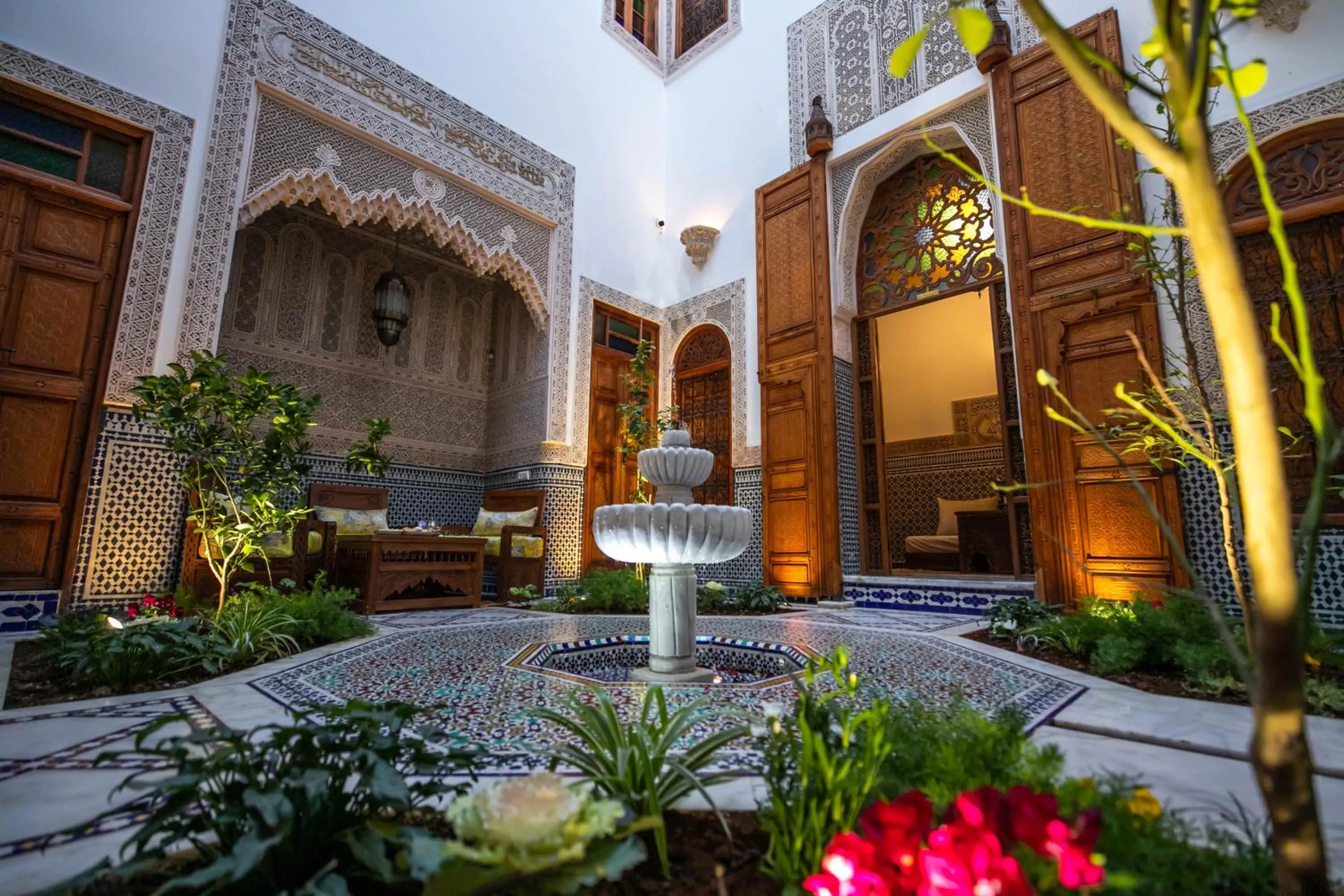 Garden view in Riad Sidrat Fes