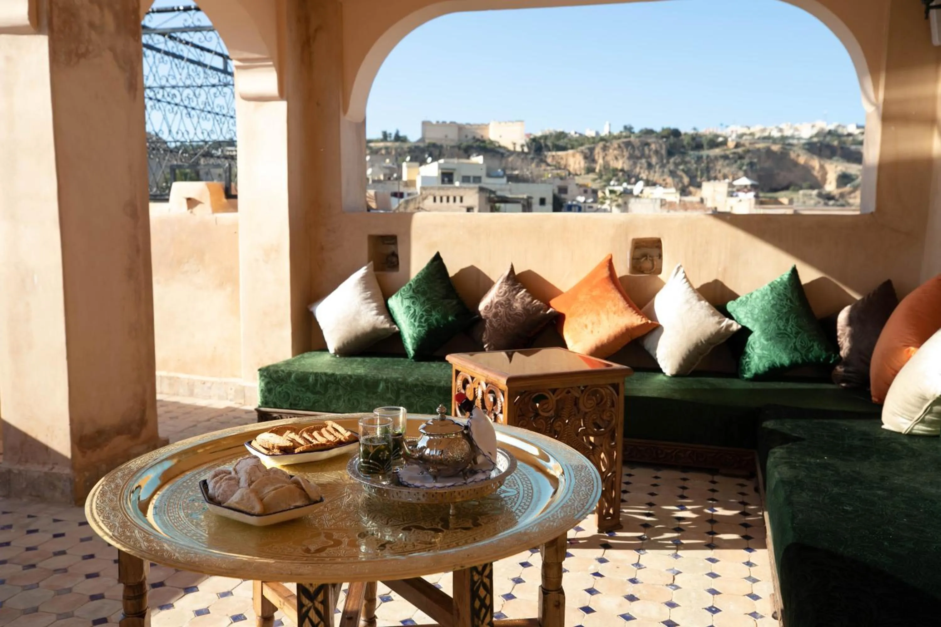 Balcony/Terrace in Riad Sidrat Fes