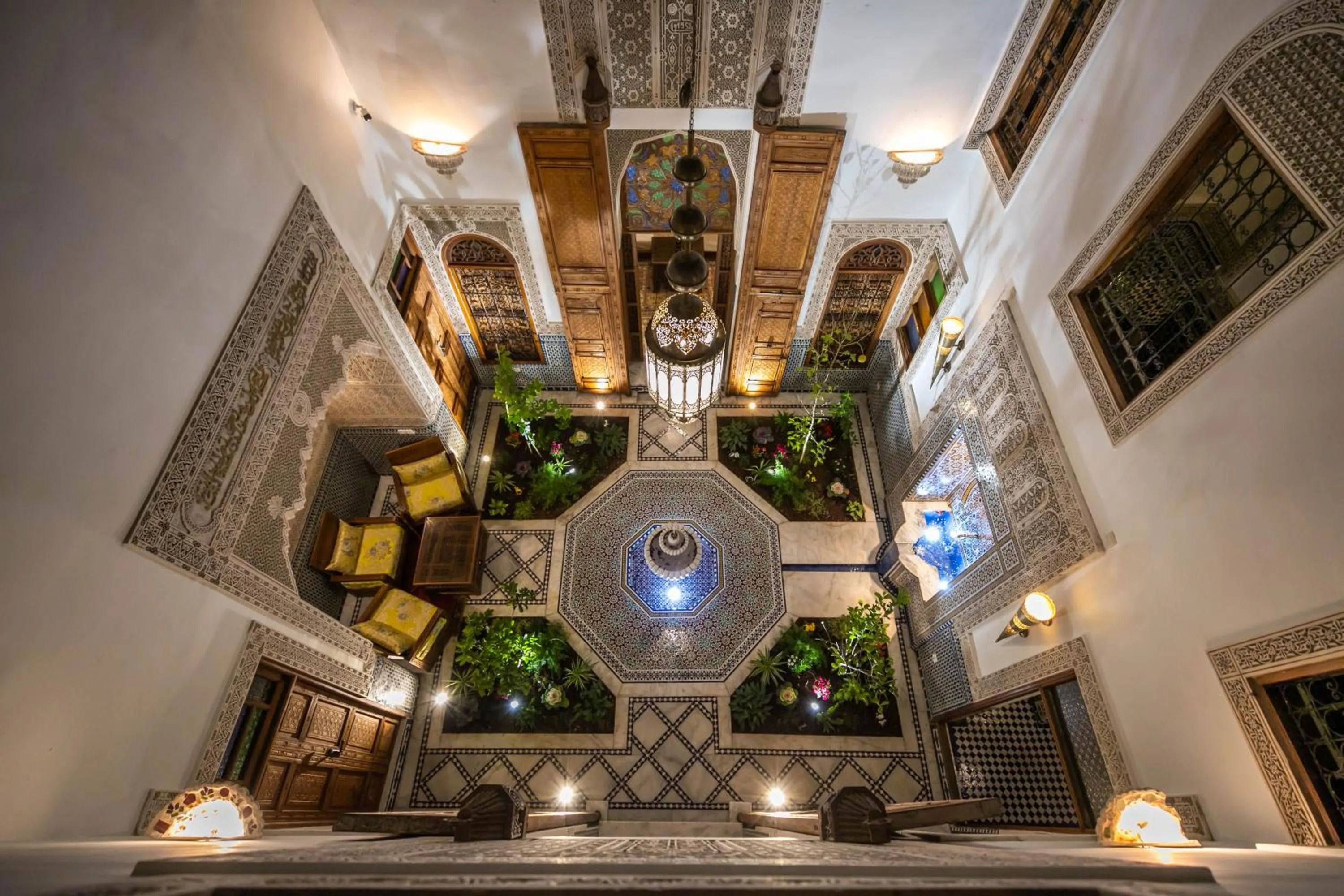 Seating area in Riad Sidrat Fes