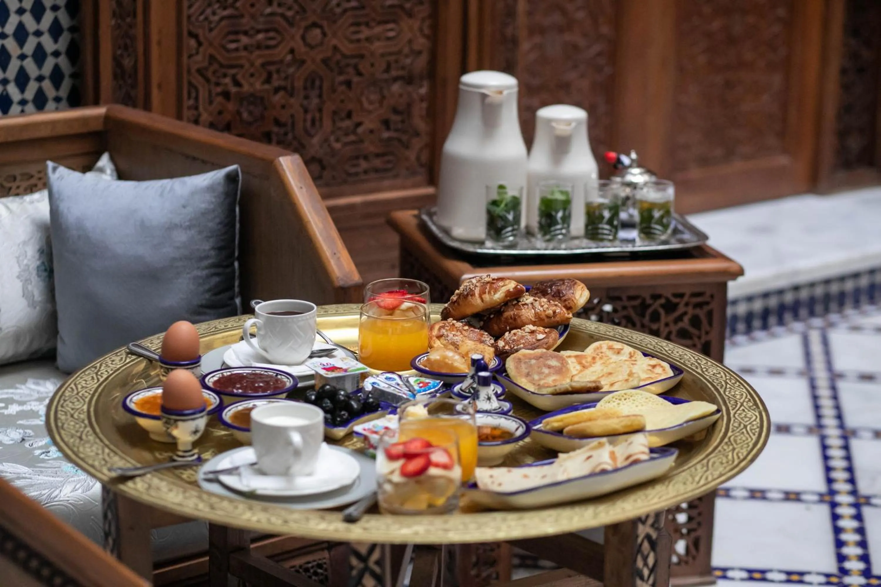 Breakfast in Riad Sidrat Fes