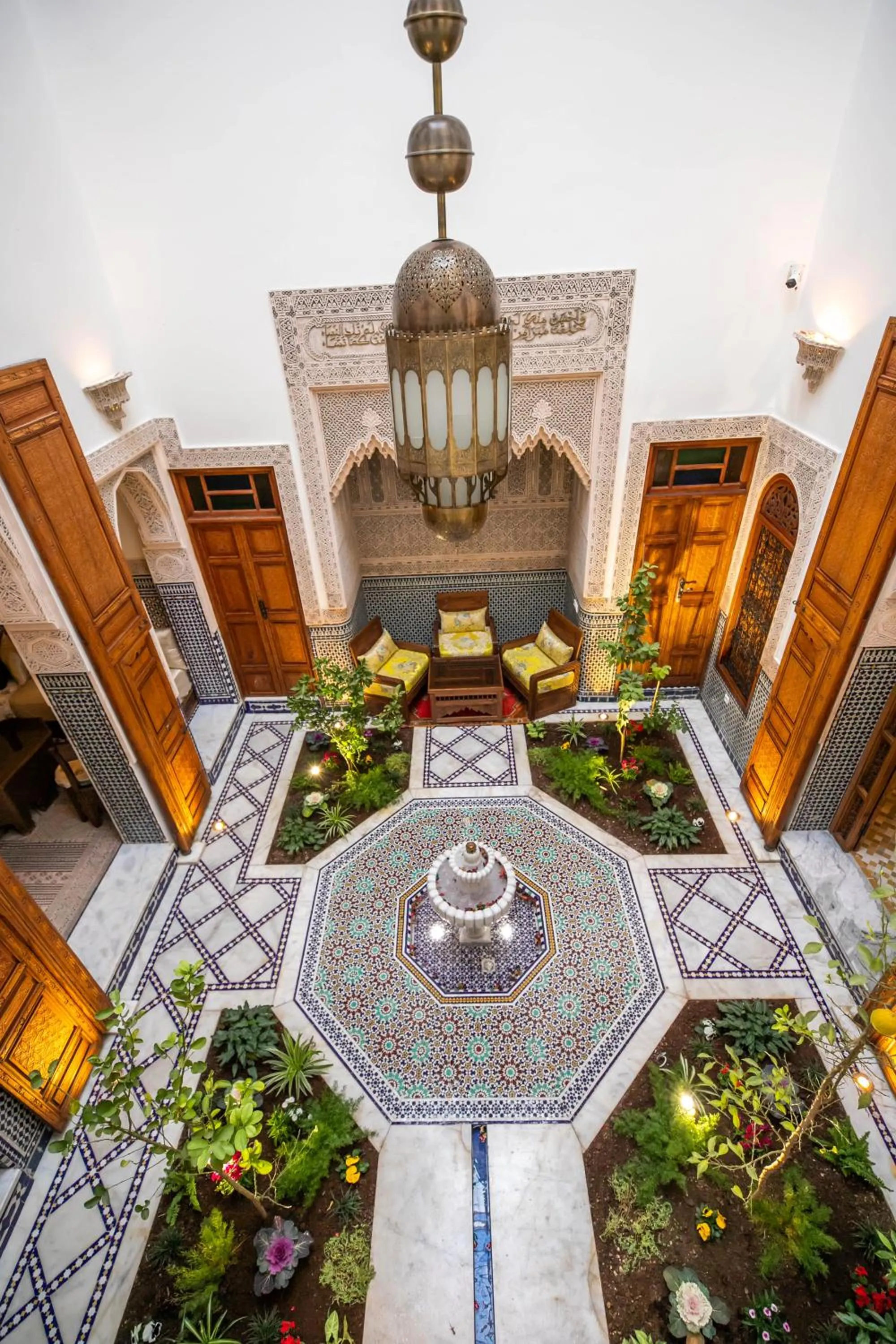 Garden view in Riad Sidrat Fes