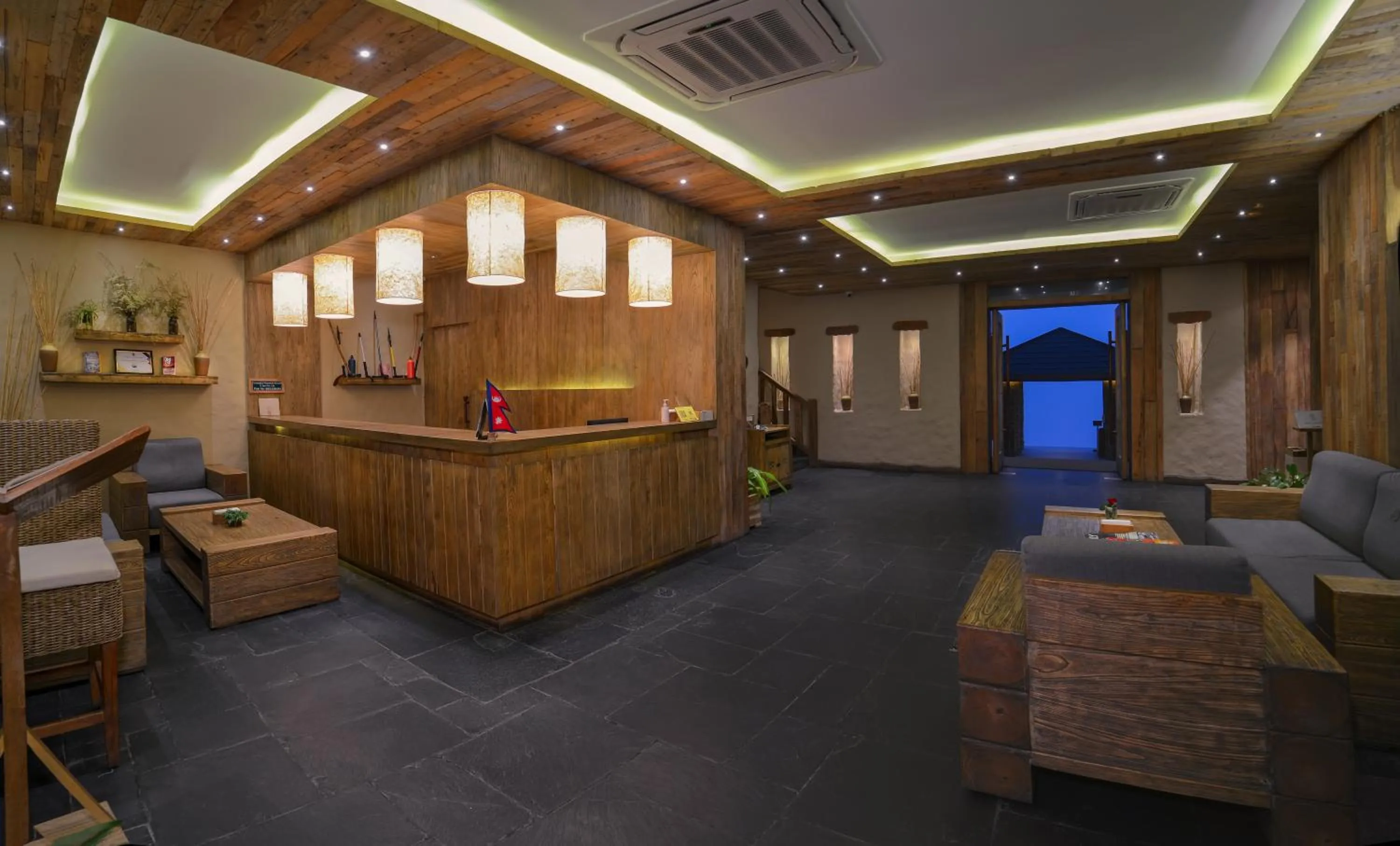 Lobby or reception in Sarangkot Mountain Lodge