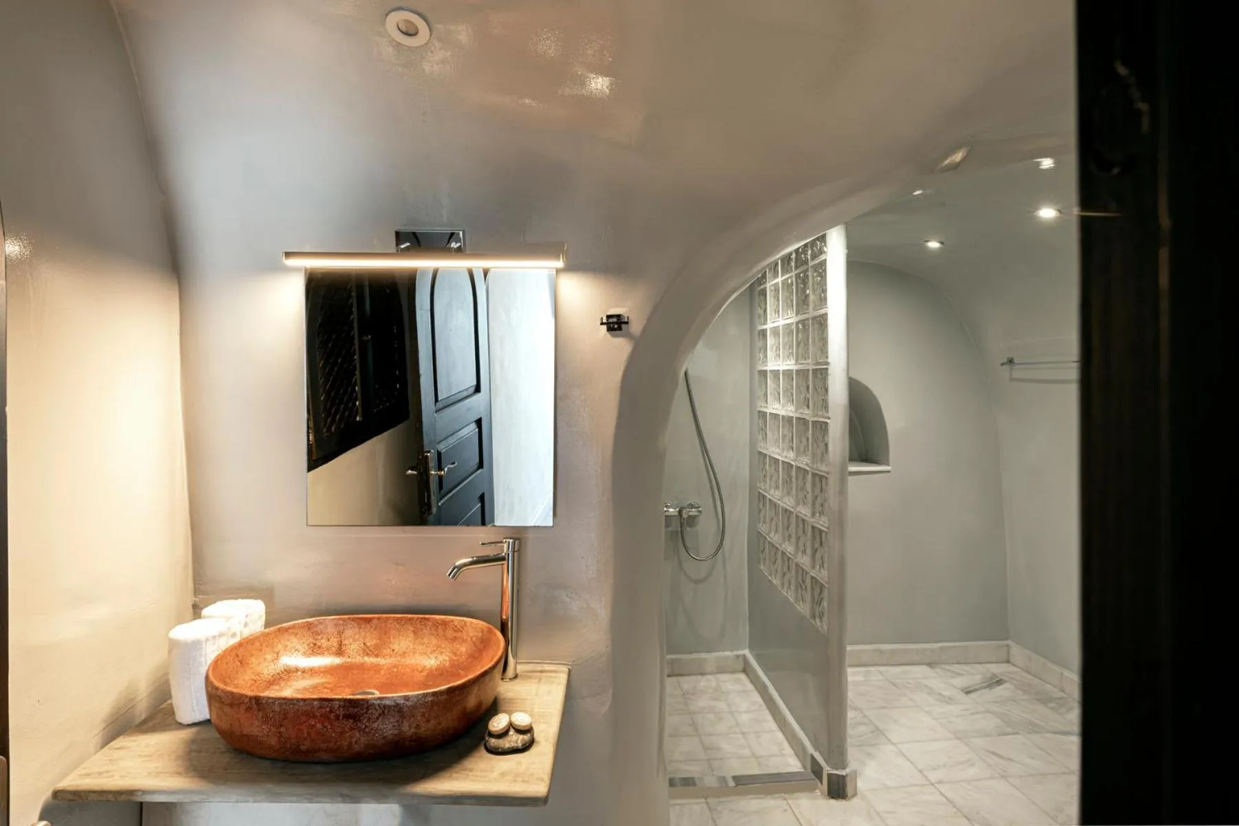 Bathroom in Pearl of Caldera Oia - Boutique Hotel by Pearl Hotel Collection