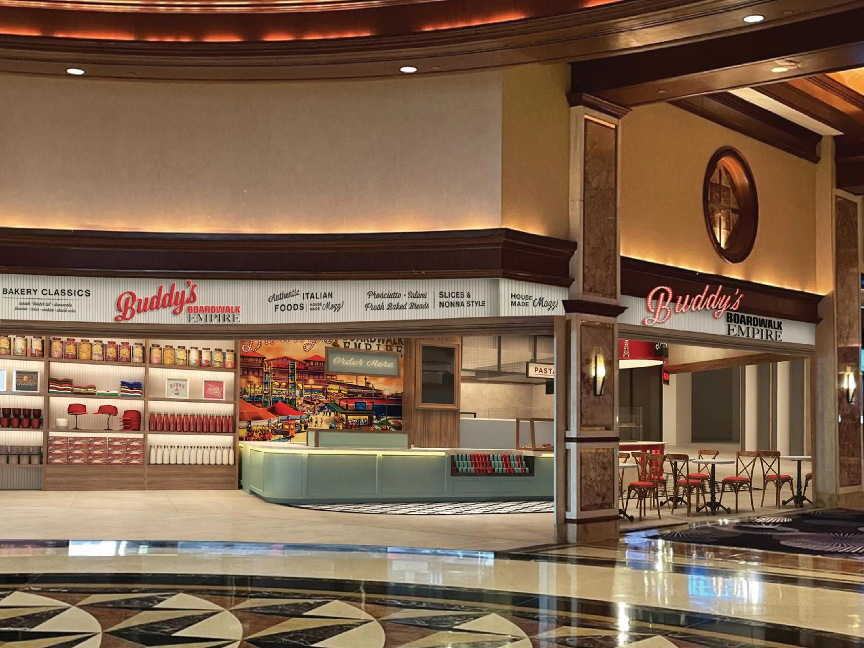 Restaurant/places to eat in Harrah's Resort Atlantic City, A Caesars Destination