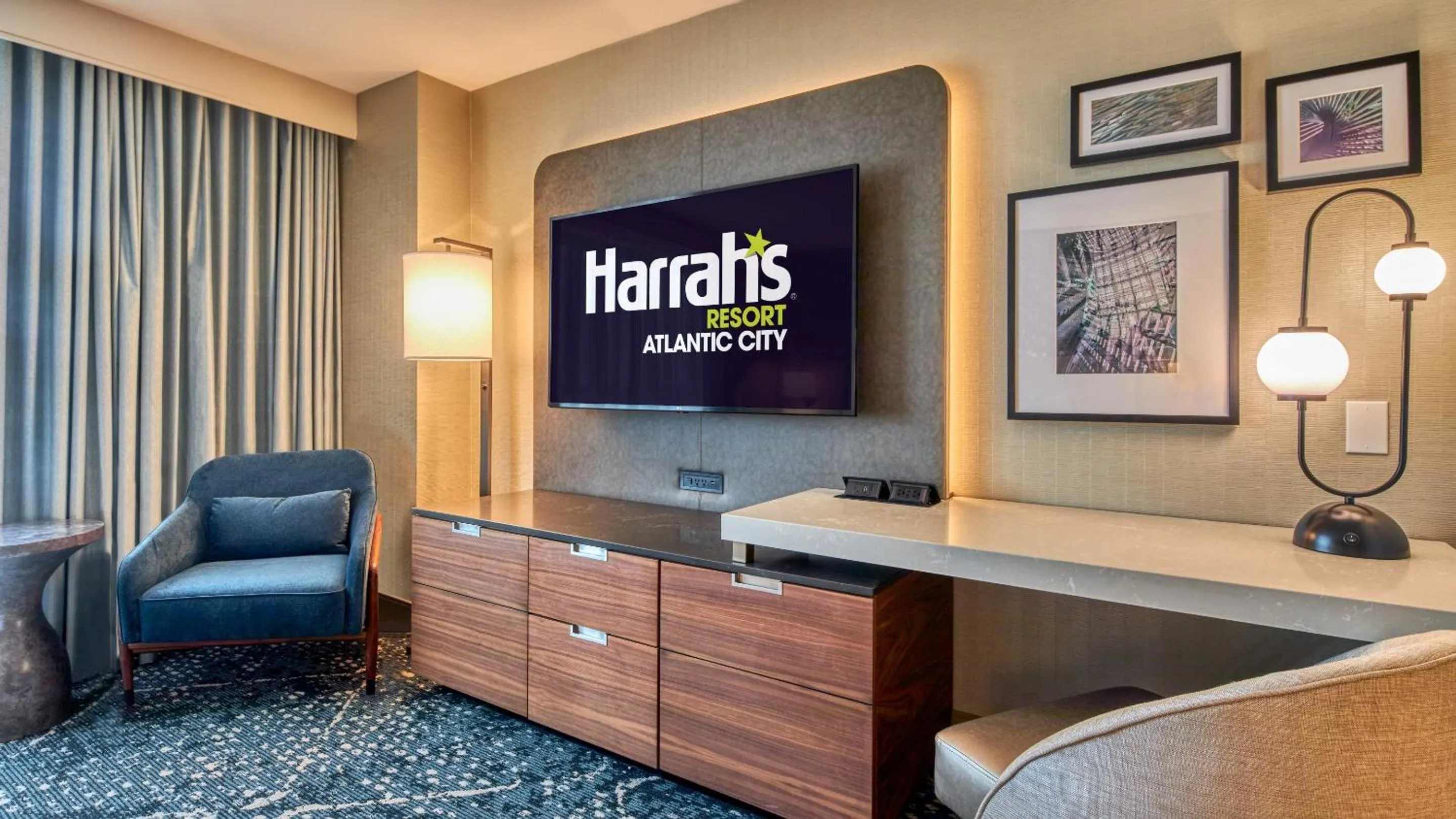 TV and multimedia in Harrah's Resort Atlantic City, A Caesars Destination