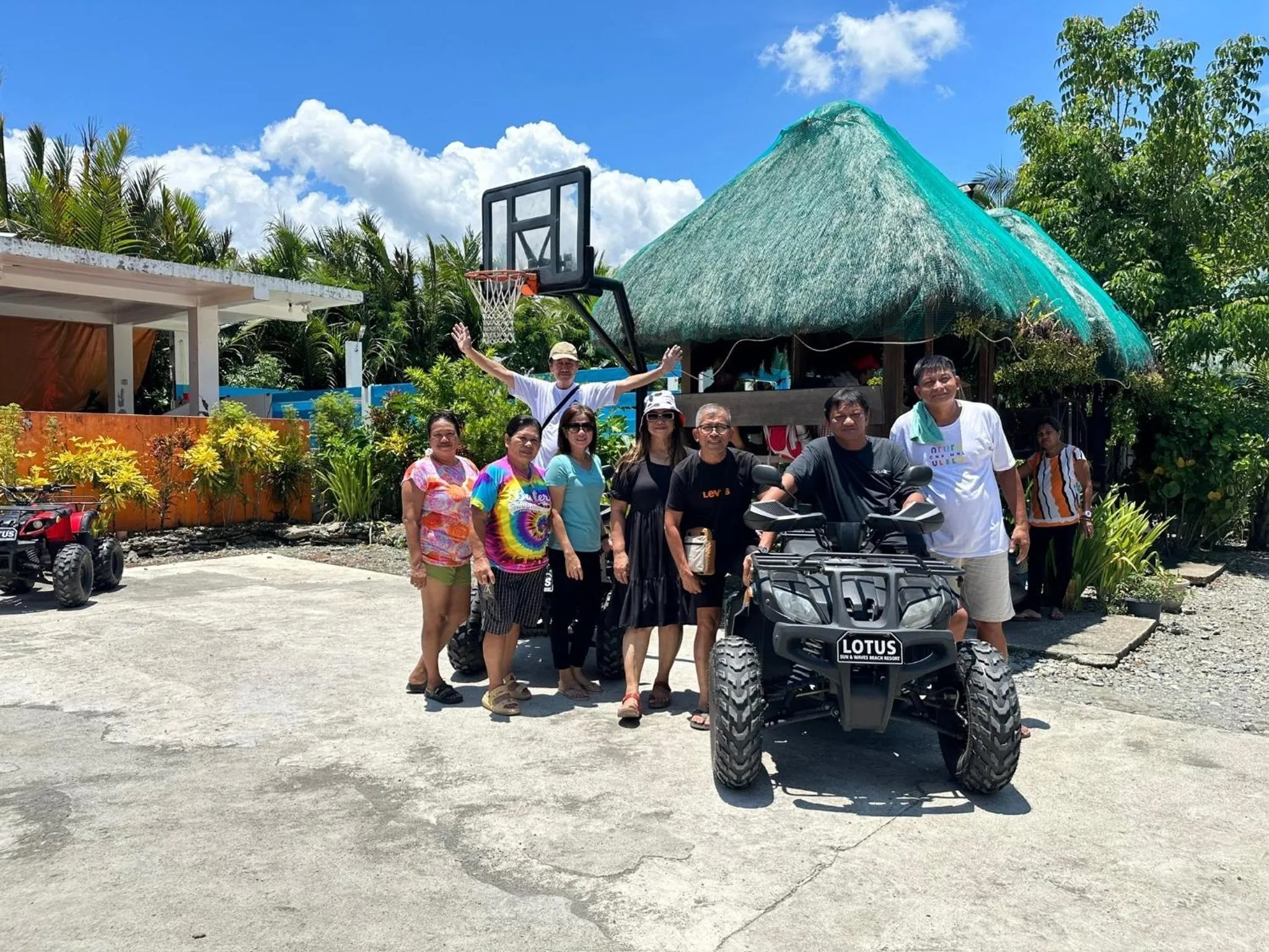 group of guests in Lotus Sun & Waves Beach Resort