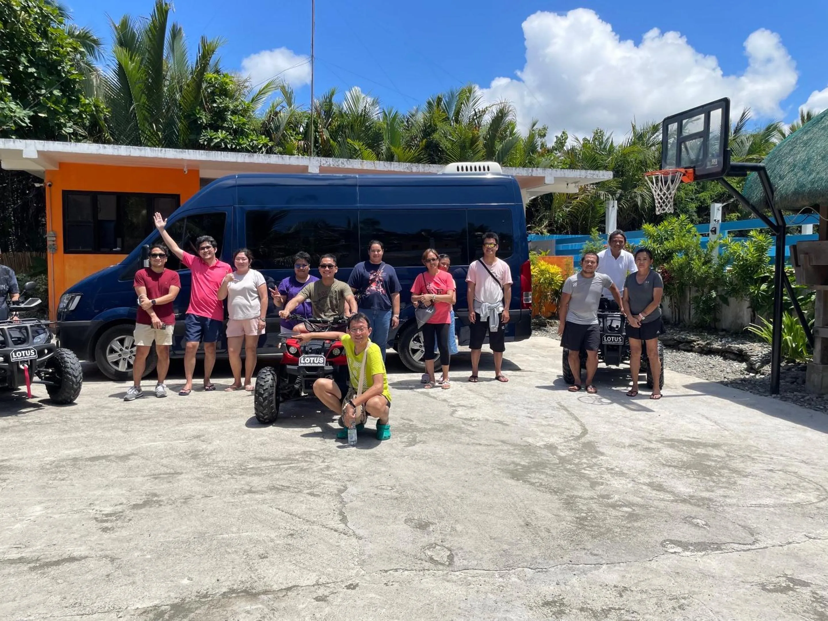 group of guests in Lotus Sun & Waves Beach Resort