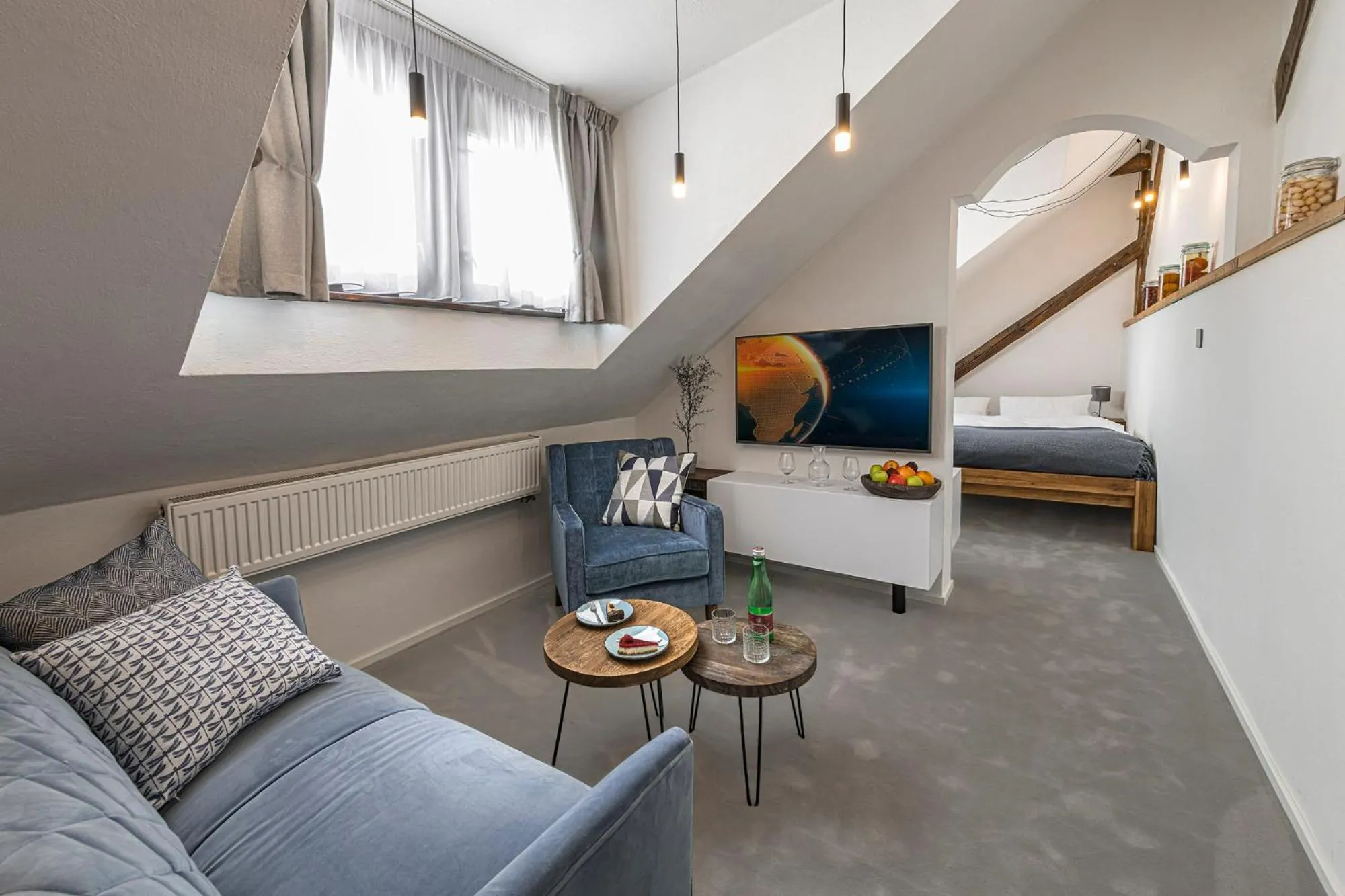 Seating area, Bed in DOMA u nás Boutique hotel & spa