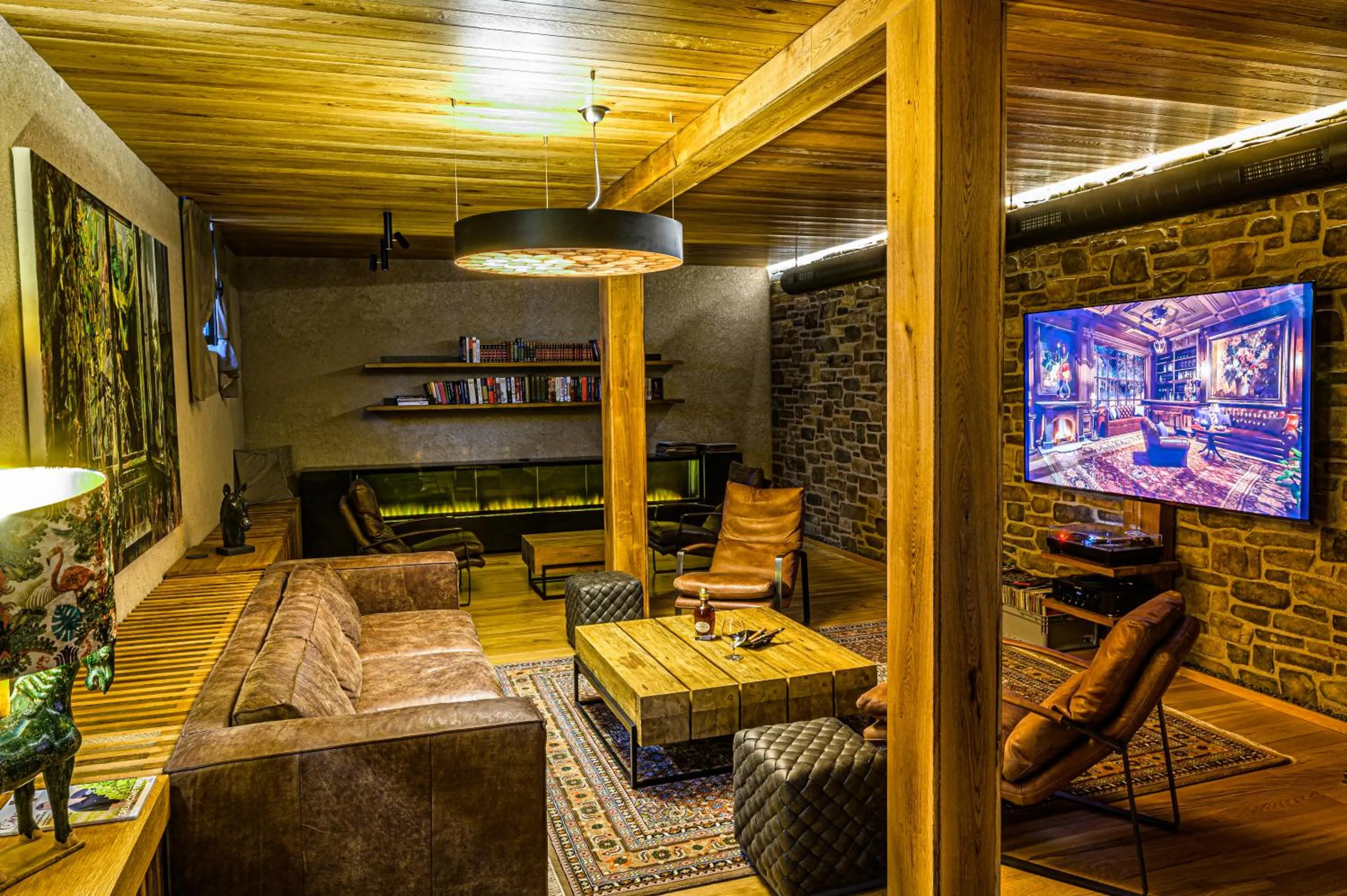 Communal lounge/ TV room in DOMA u nás Boutique hotel & spa