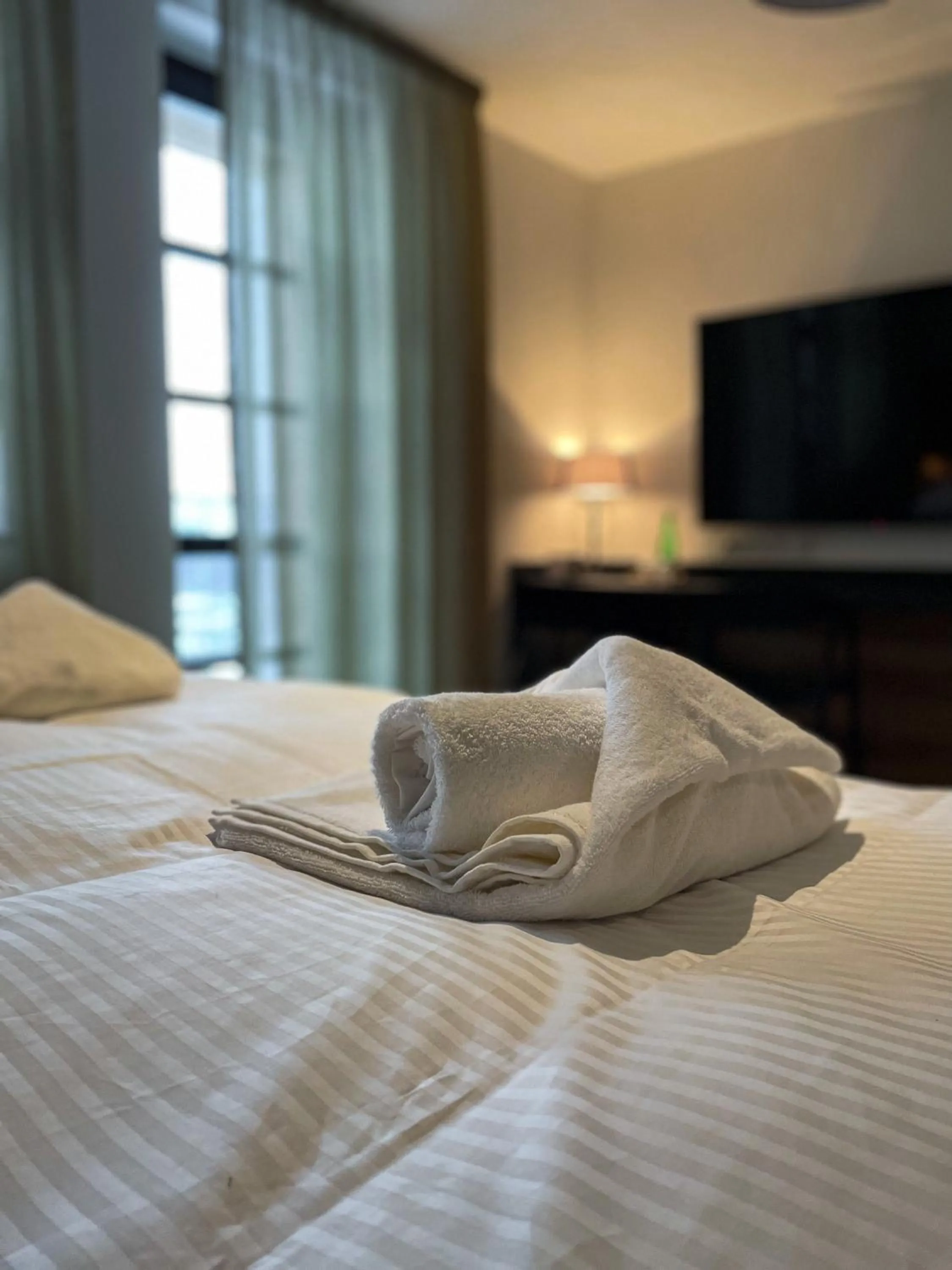 towels, Bed in DOMA u nás Boutique hotel & spa