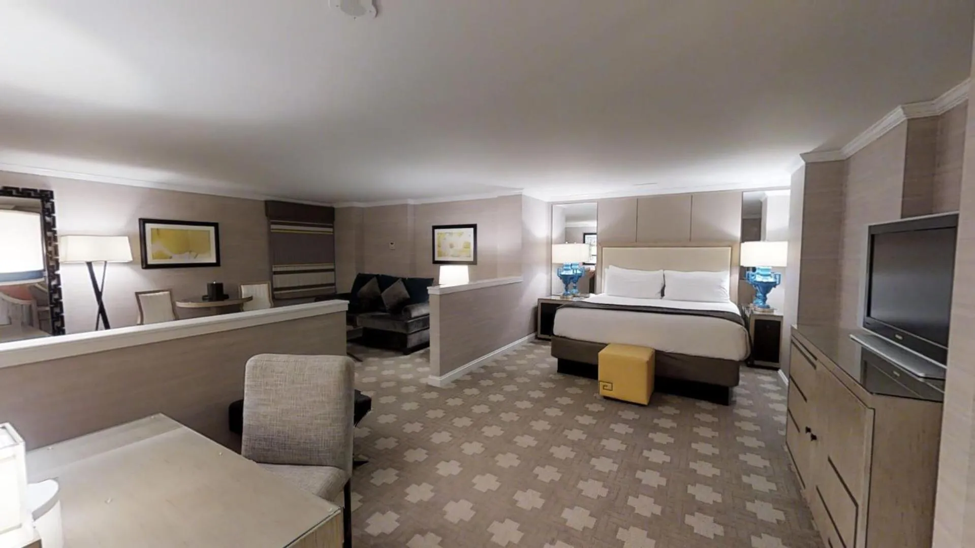 Bed in Caesars Atlantic City, A Caesars Destination