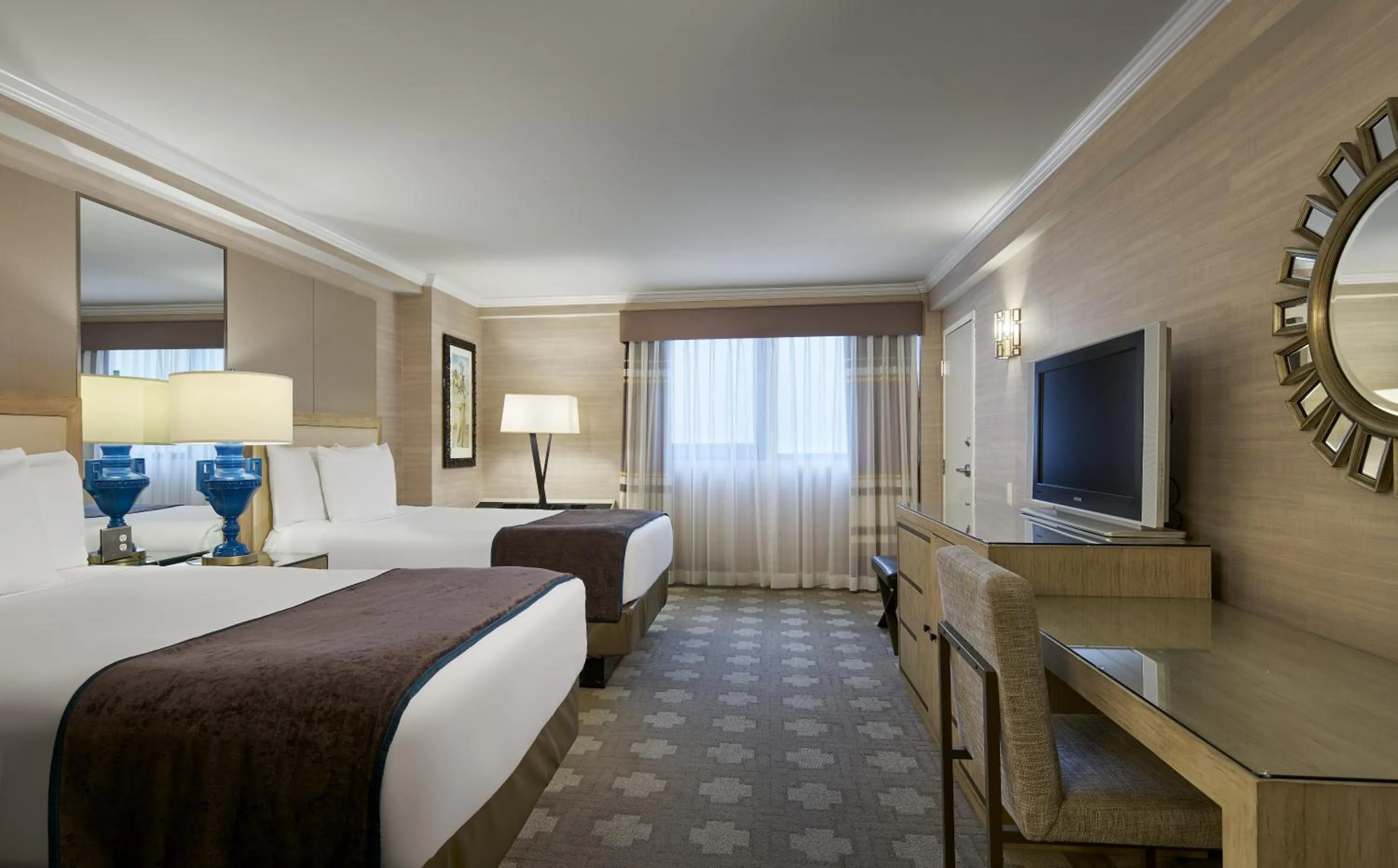 Bed in Caesars Atlantic City, A Caesars Destination