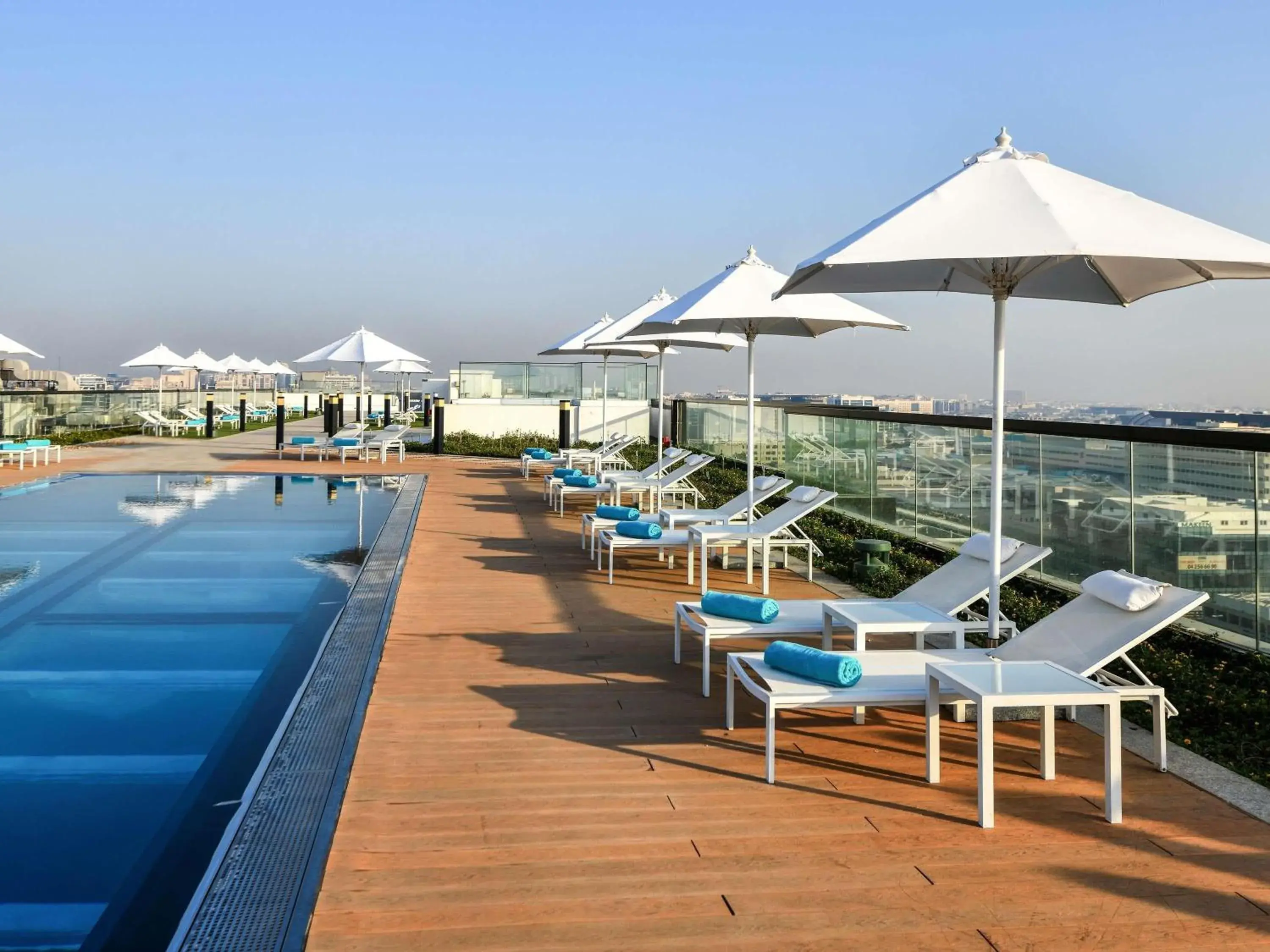 Pool view in Grand Mercure Dubai City Pool view in Grand Mercure Dubai City