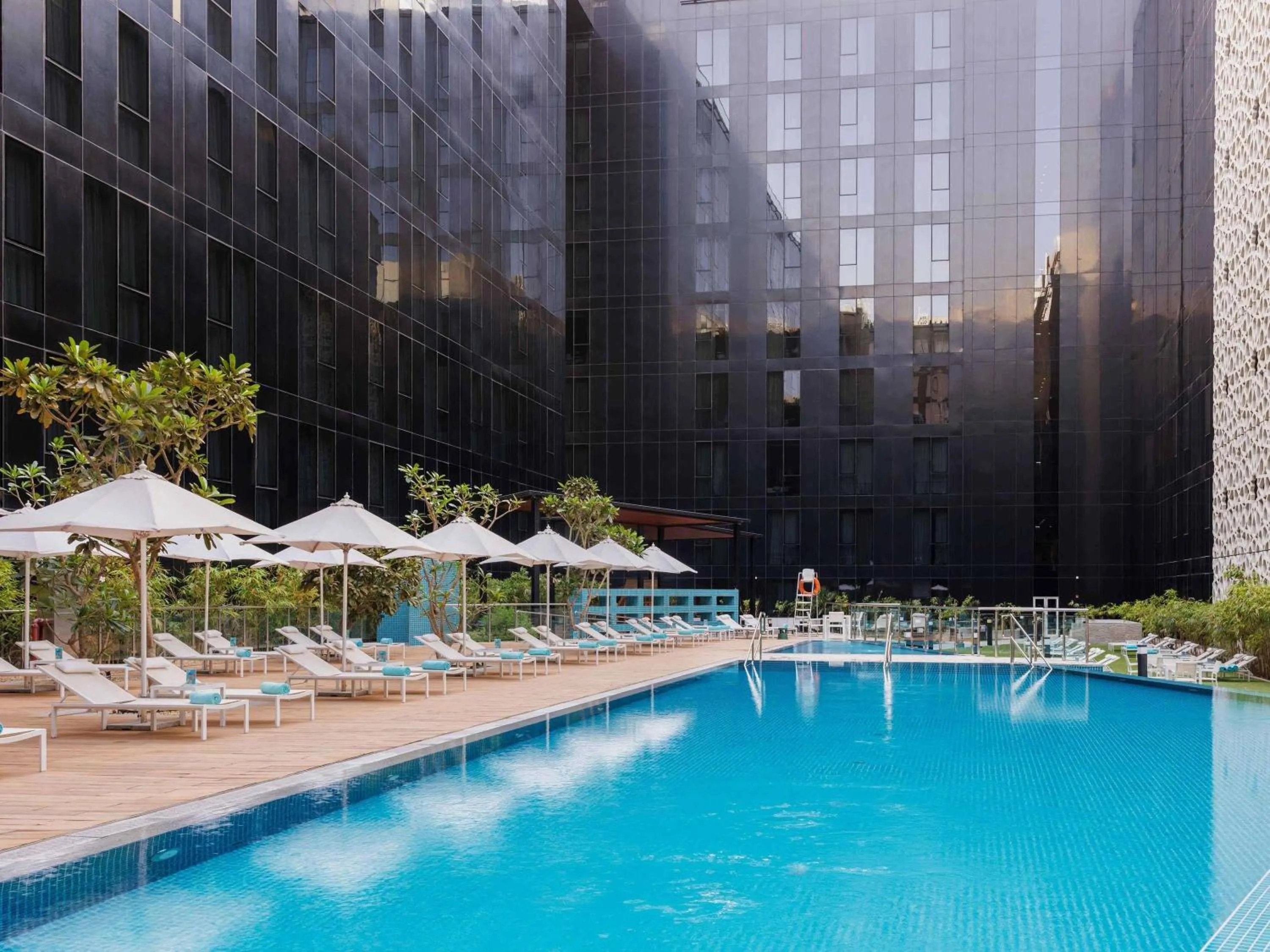 Pool view in Grand Mercure Dubai City