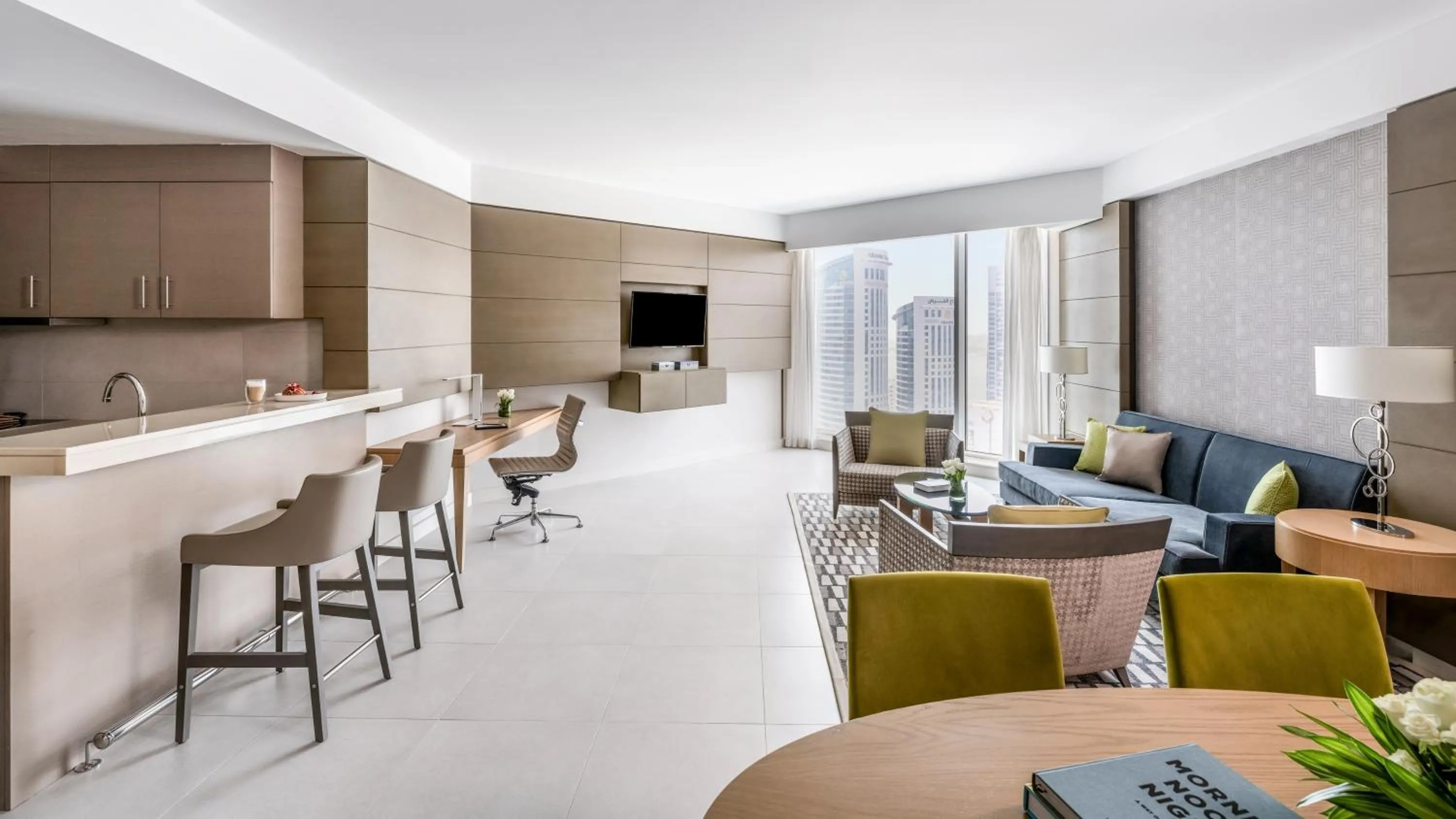 Living room in Pullman Doha West Bay