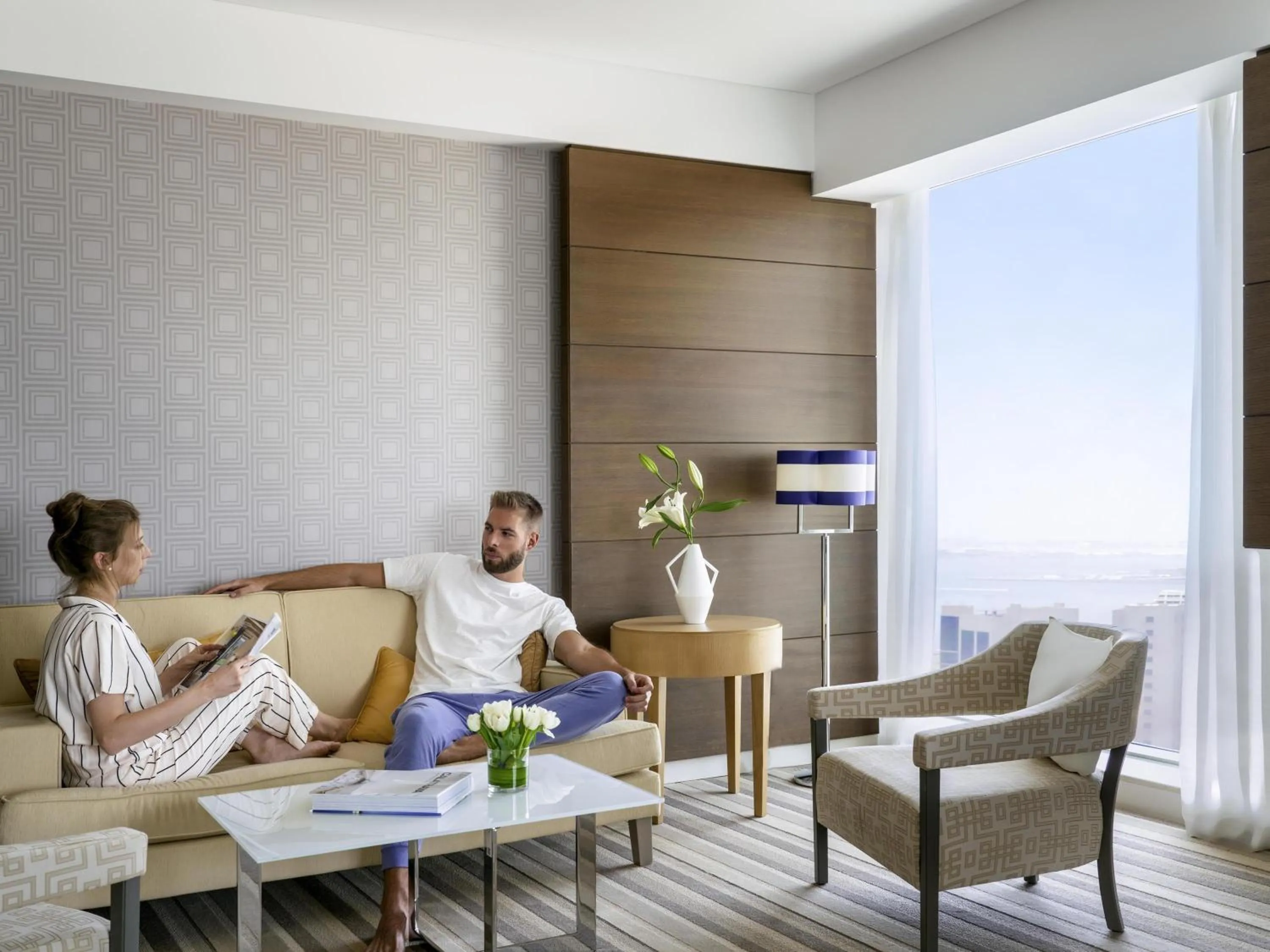 Bedroom in Pullman Doha West Bay