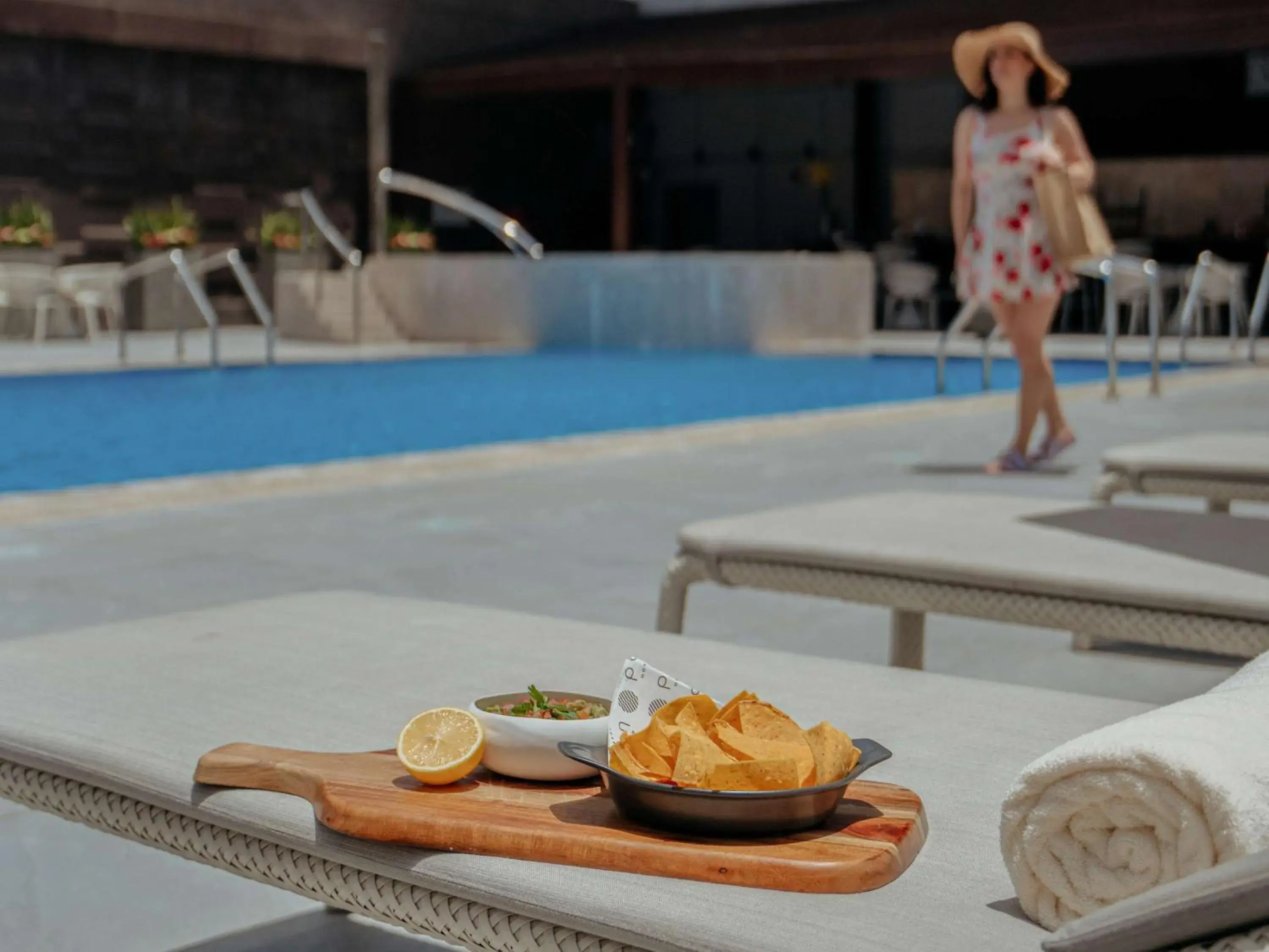Pool view in Pullman Doha West Bay Pool view in Pullman Doha West Bay