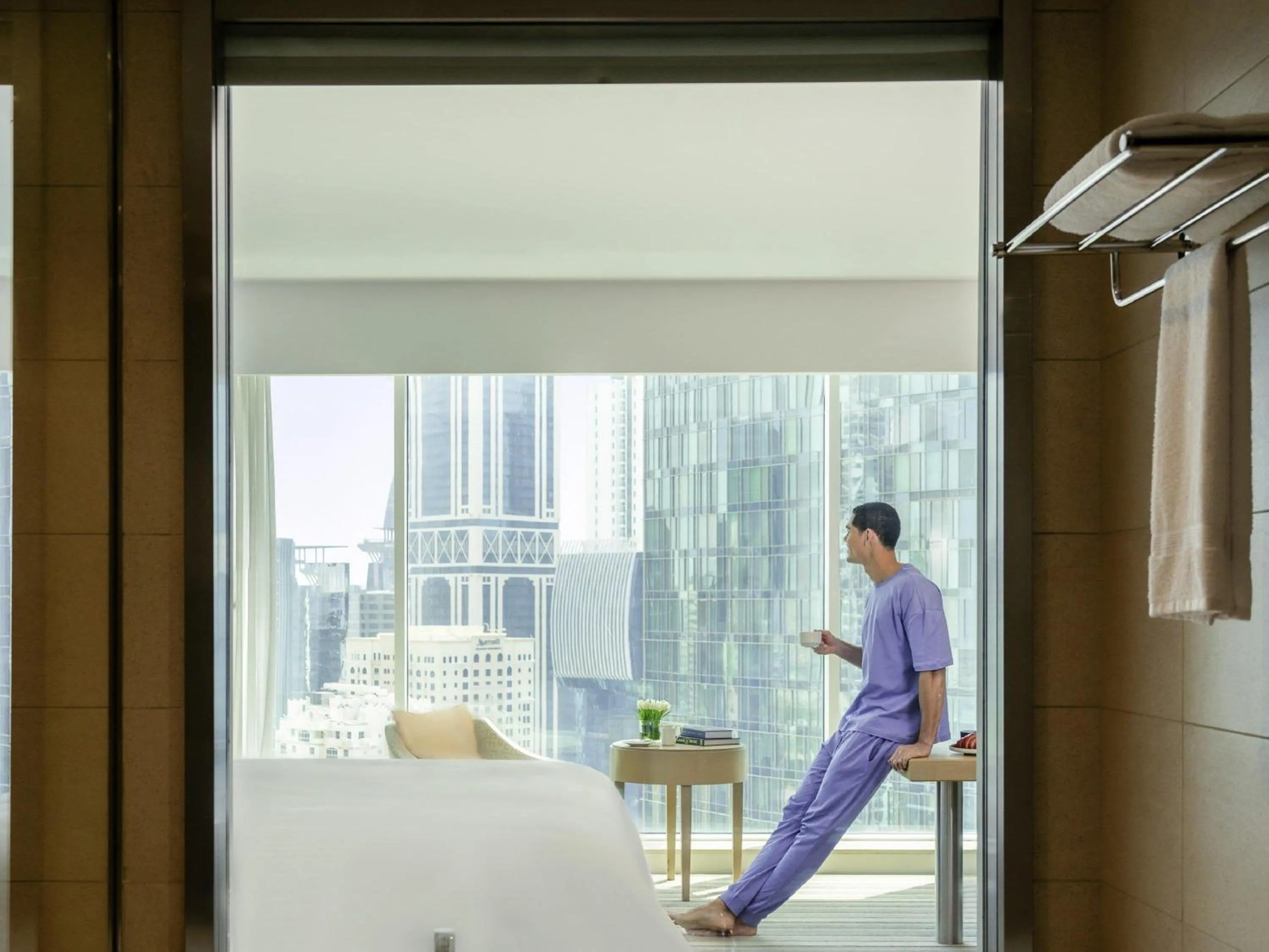 Bedroom in Pullman Doha West Bay