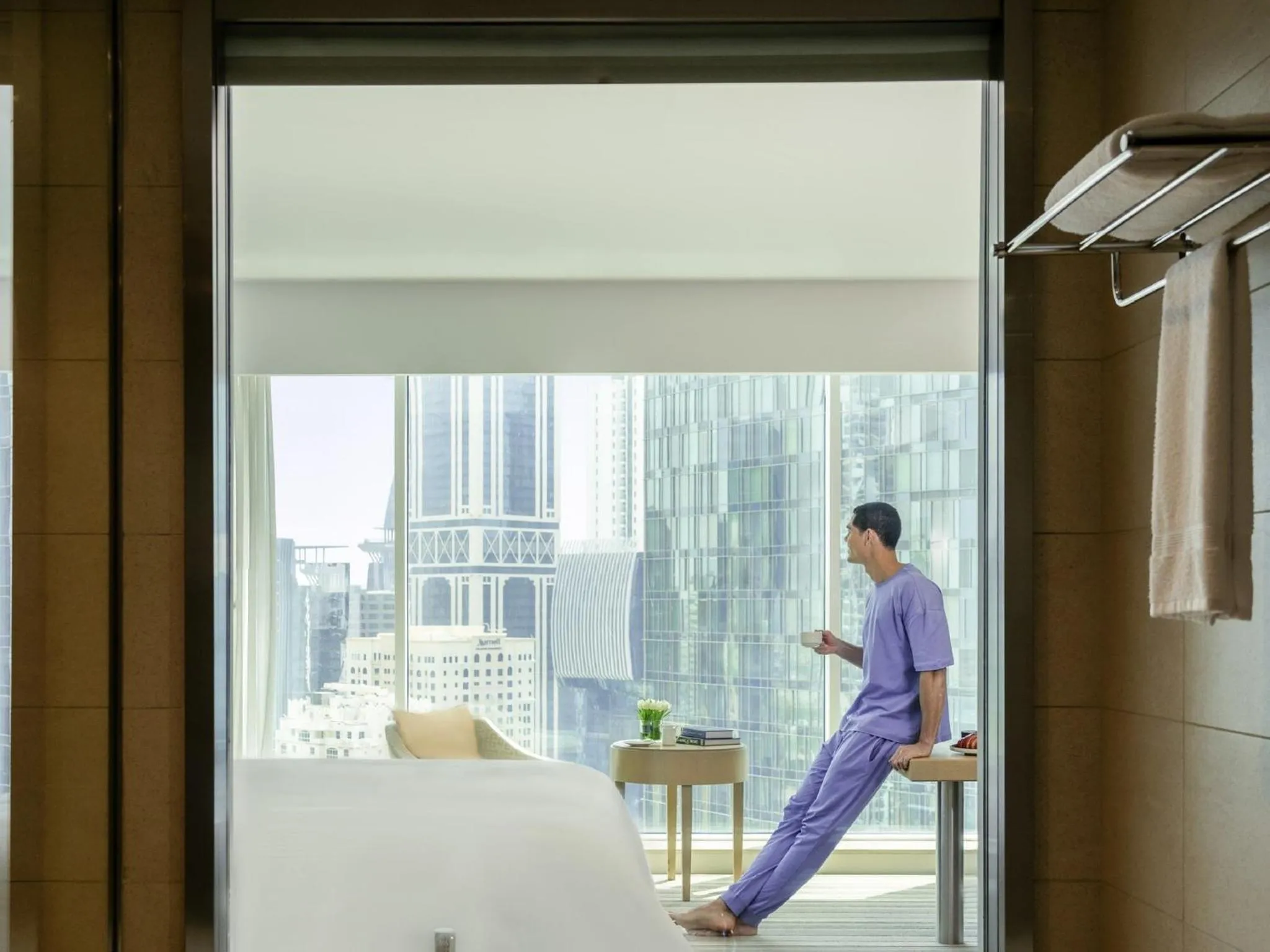 Property building, Bed in Pullman Doha West Bay