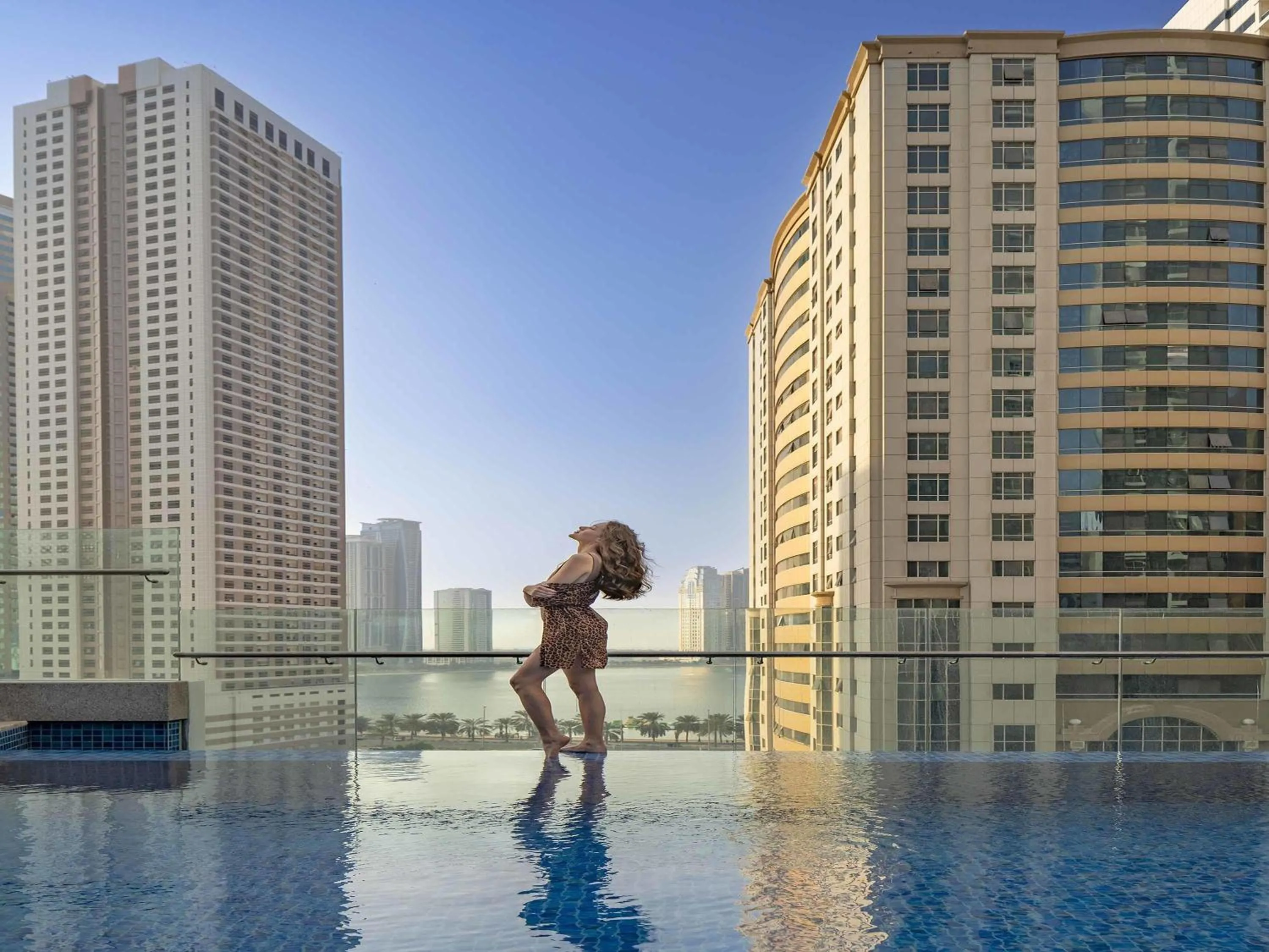Pool view in Pullman Sharjah