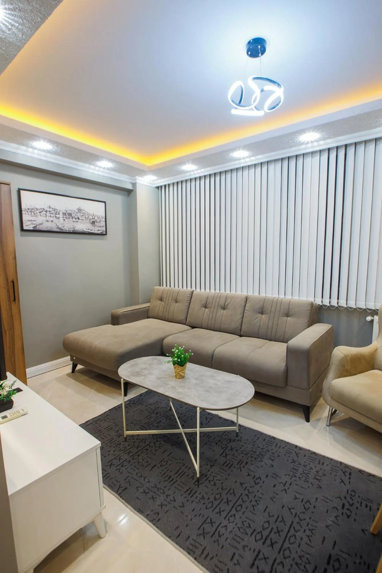 Living room in Stone Suites