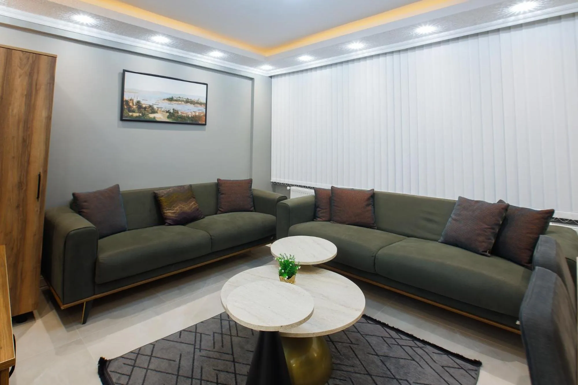 Seating area in Stone Suites