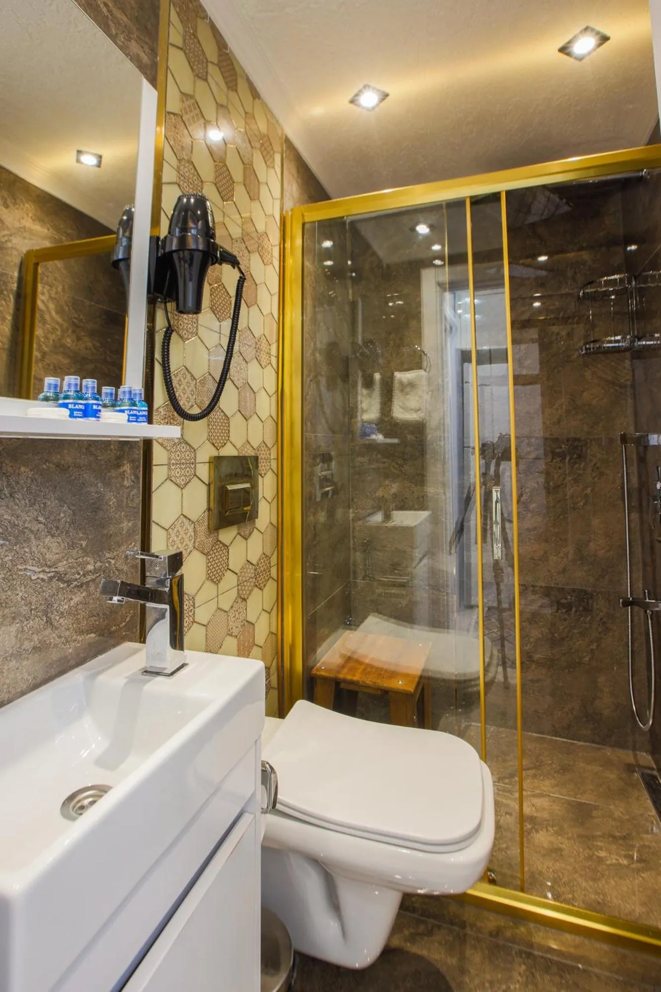 Shower in Stone Suites